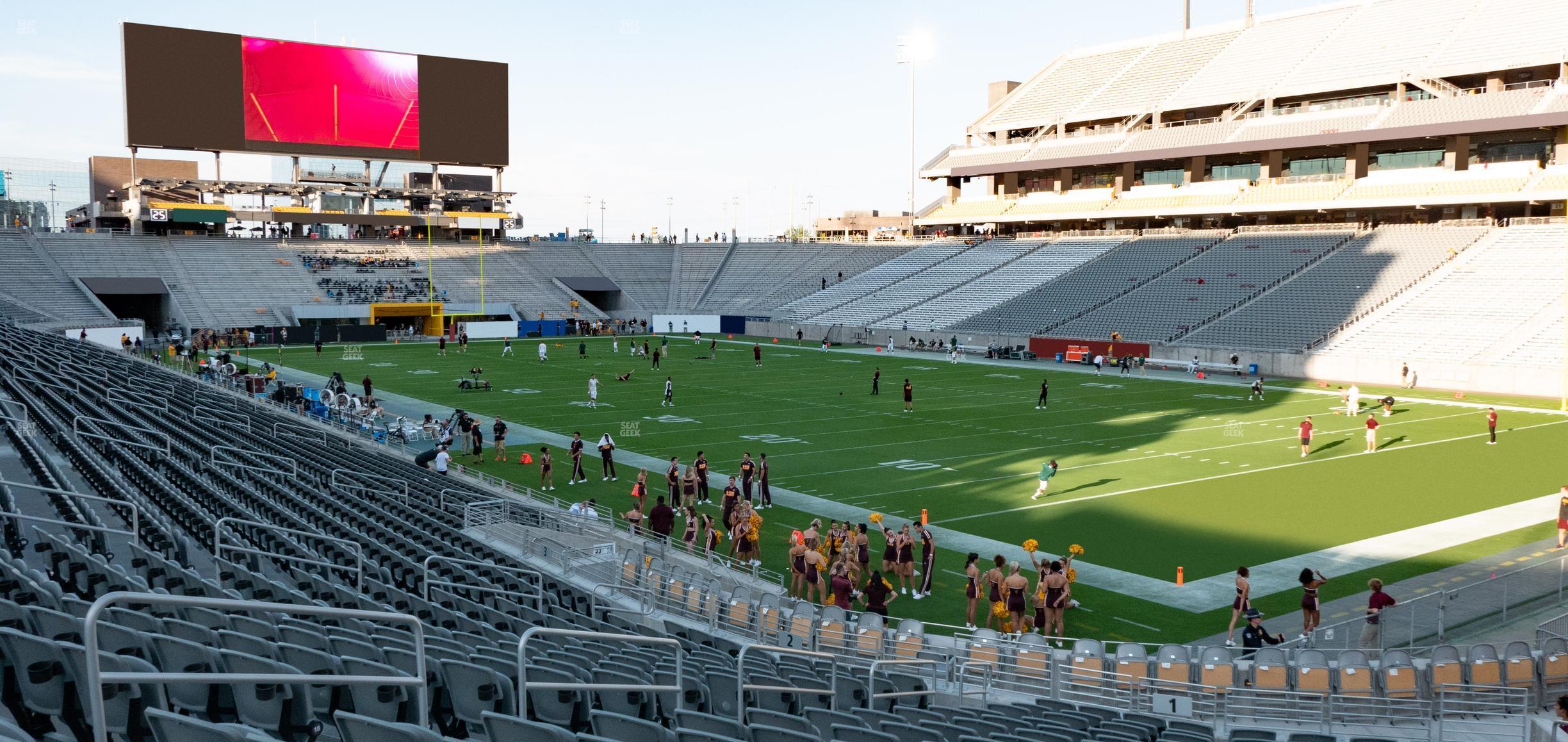 Seating view for Mountain America Stadium Section 1