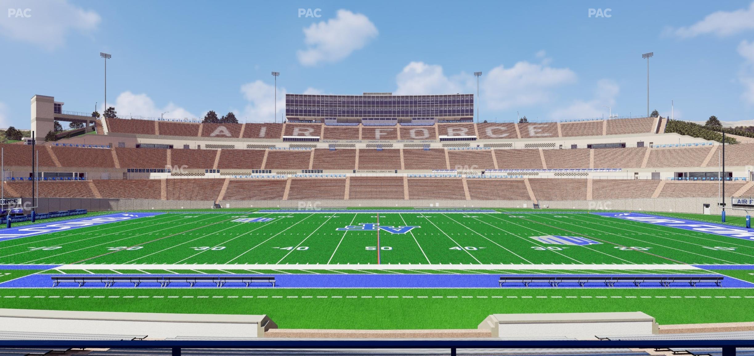 Seating view for Falcon Stadium Section L 22