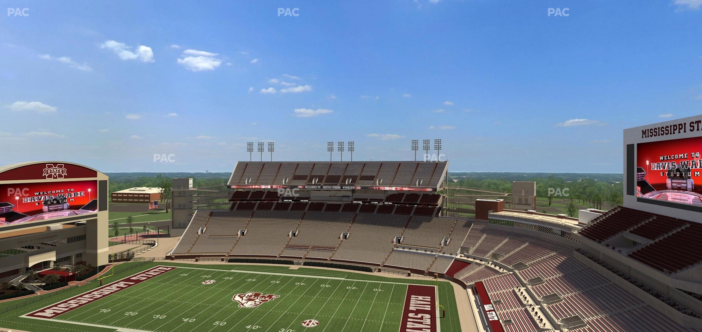 Seating view for Davis Wade Stadium Section 333