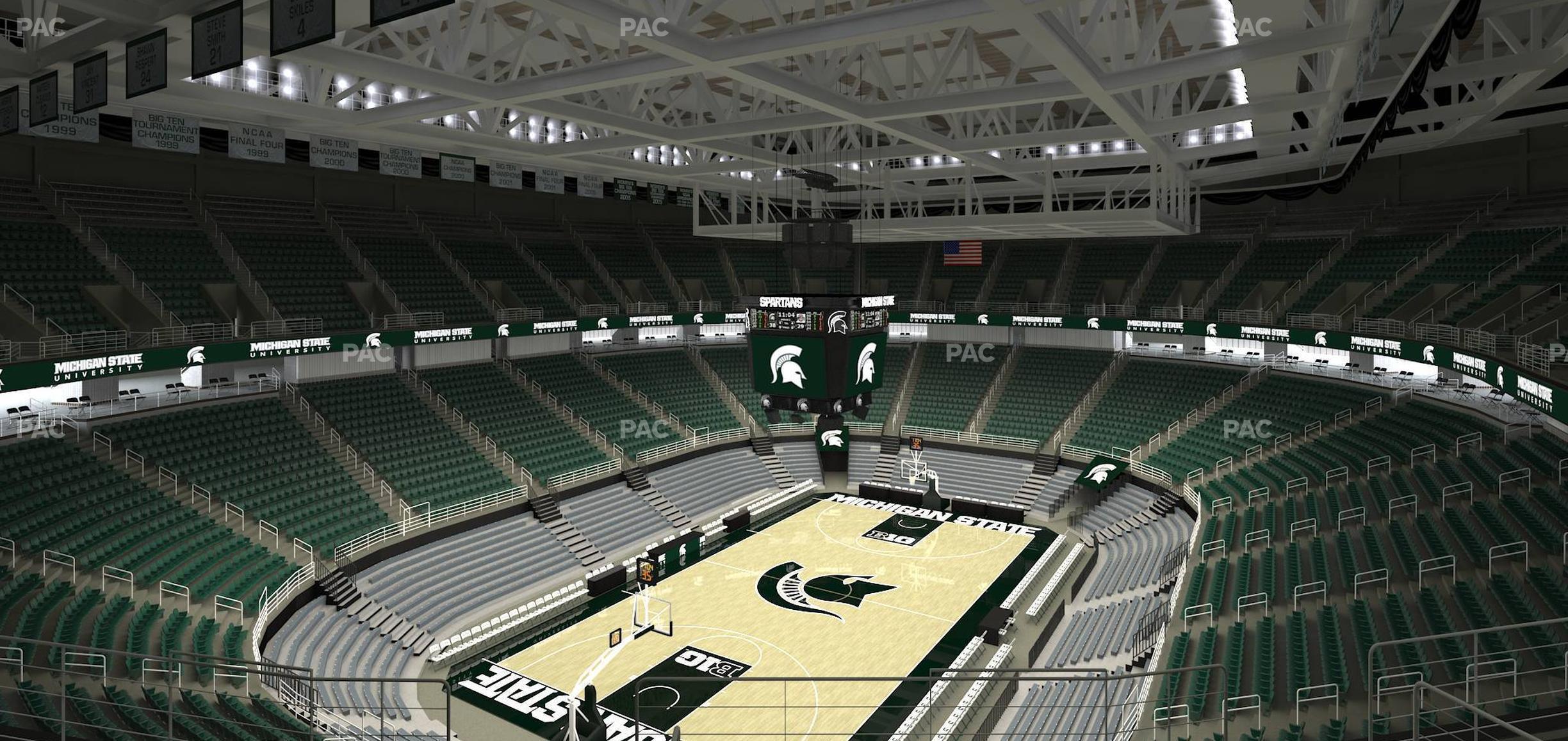 Seating view for Jack Breslin Student Events Center Section 233