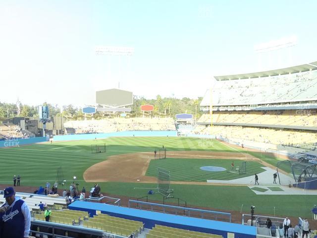 Seating view for Dodger Stadium Section 129 Lg