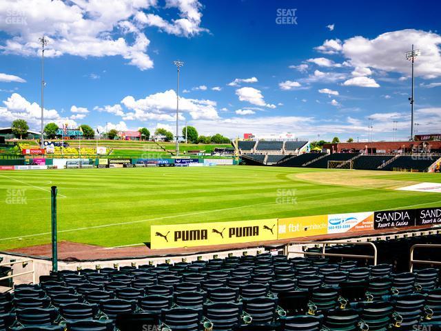 Seating view for Rio Grande Credit Union Field at Isotopes Park Section 121