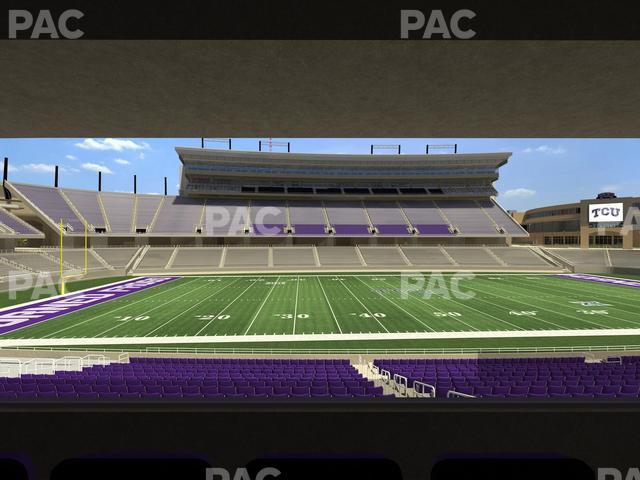 Seating view for Amon G Carter Stadium Section Founders Suite 5