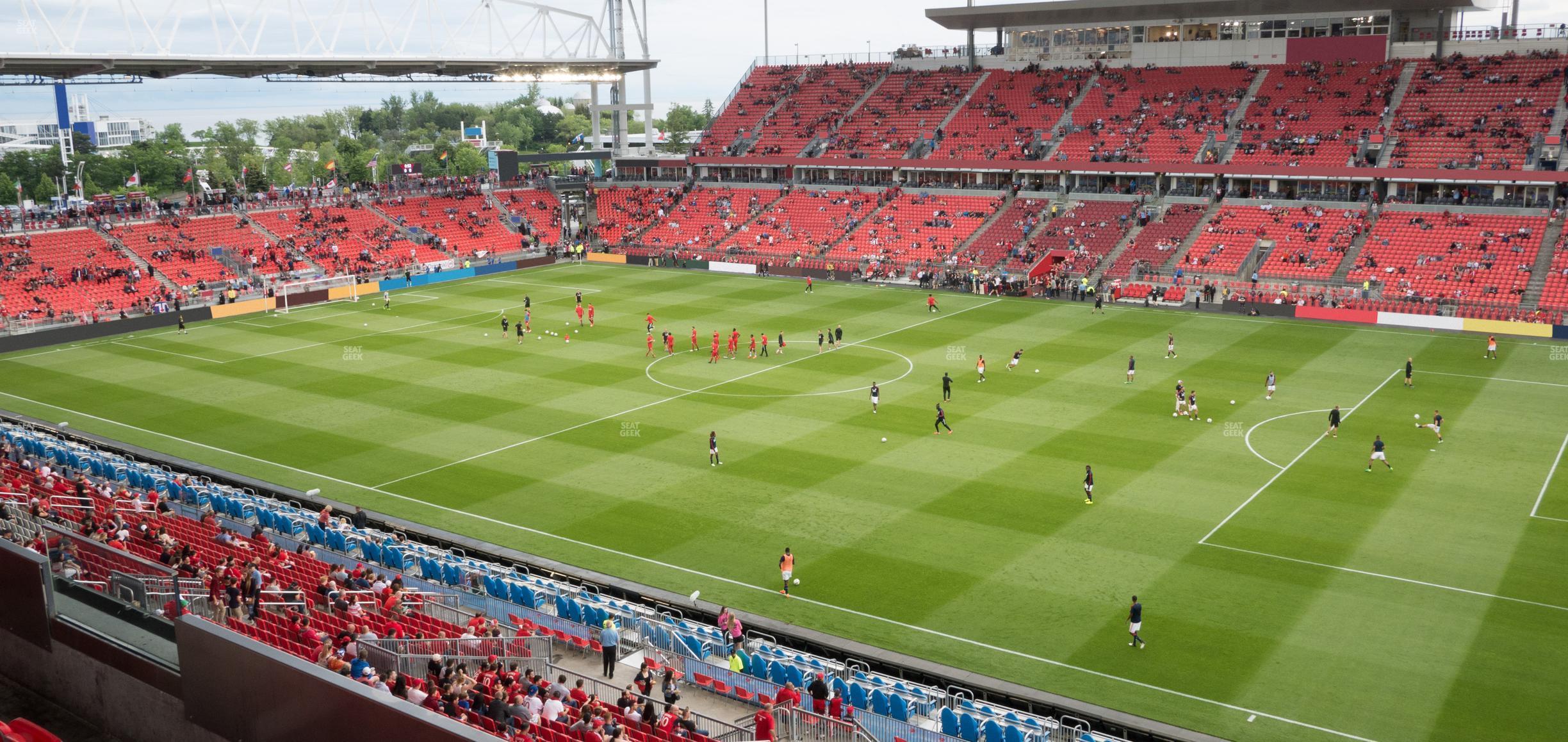 Seating view for BMO Field Section 204