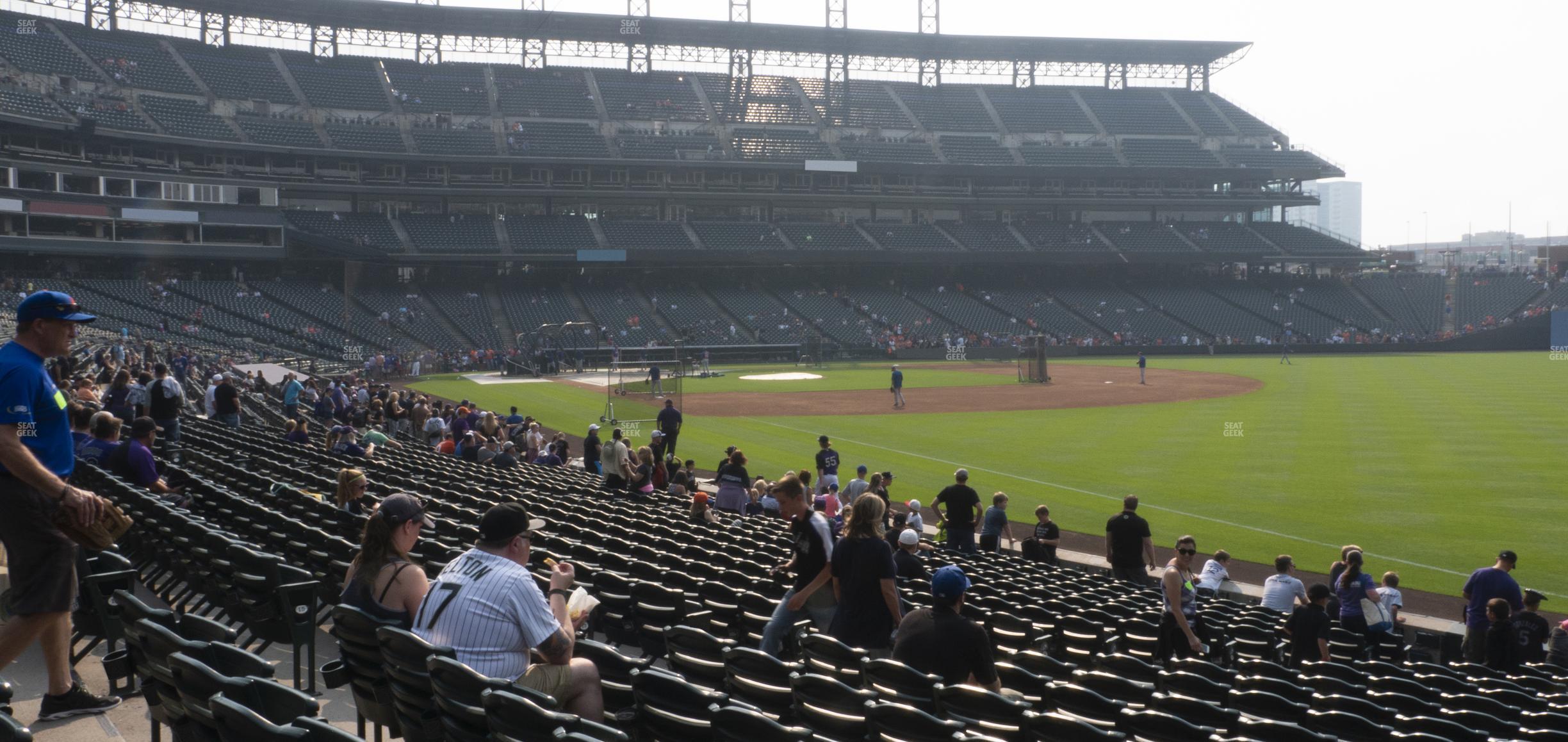 Seating view for Coors Field Section 115