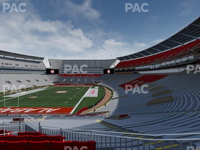 Seating view for Bryant Denny Stadium Section North Zone 2