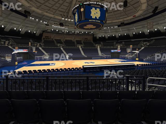 Seating view for Purcell Pavilion at the Joyce Center Section 11