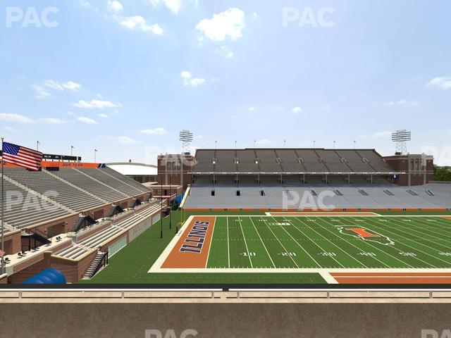 Seating view for Memorial Stadium - IL Section 230