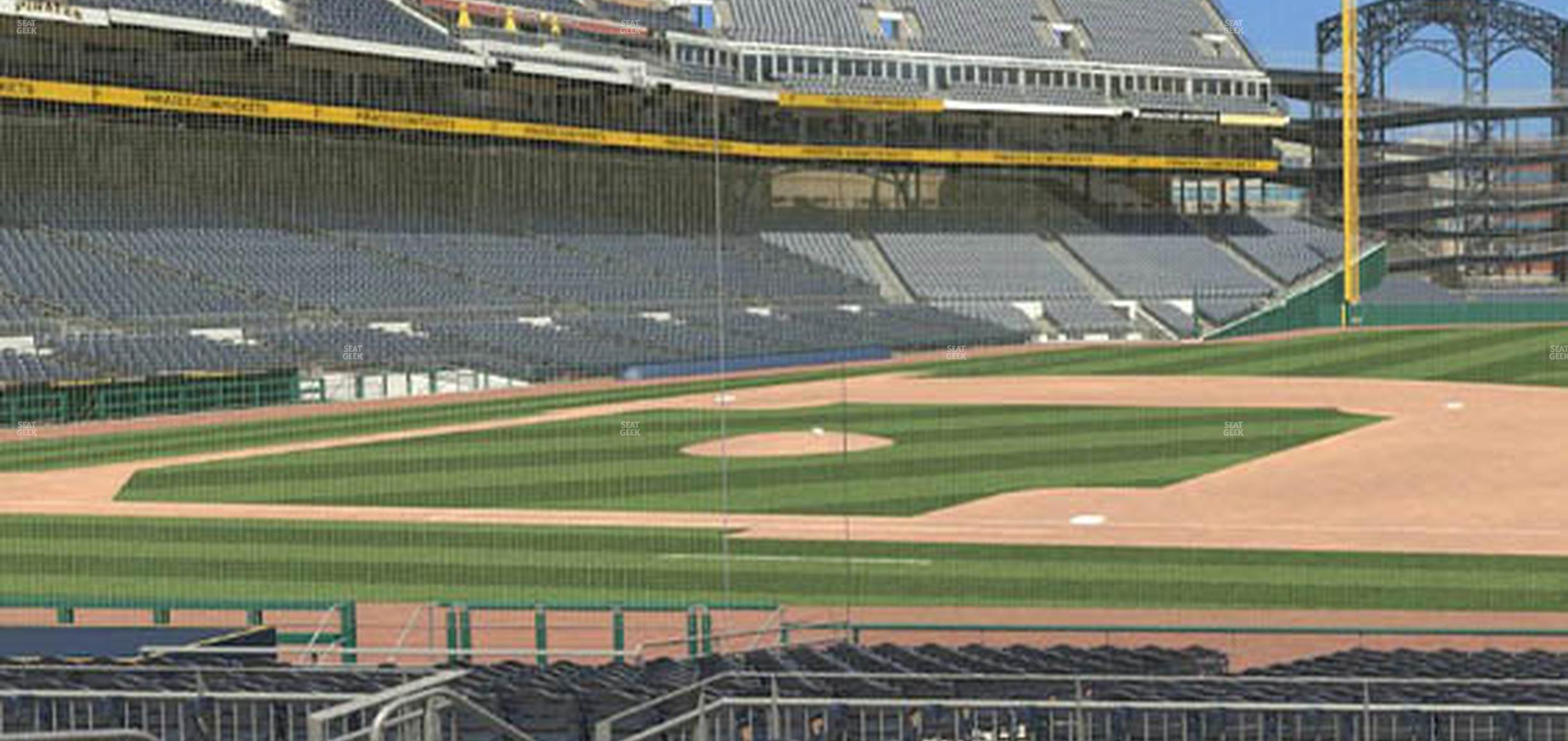 Seating view for PNC Park Section 108