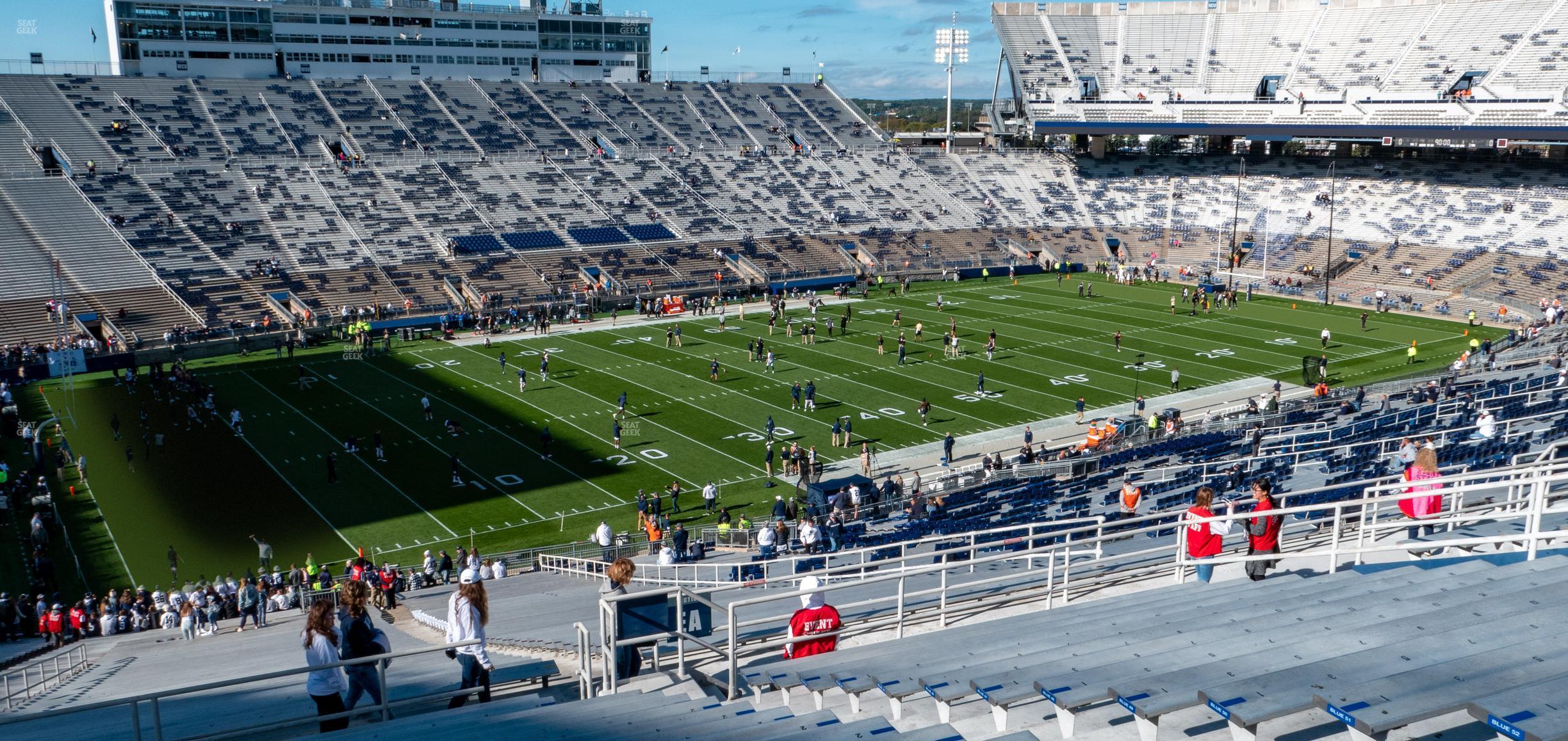 Seating view for Beaver Stadium Section East A Upper