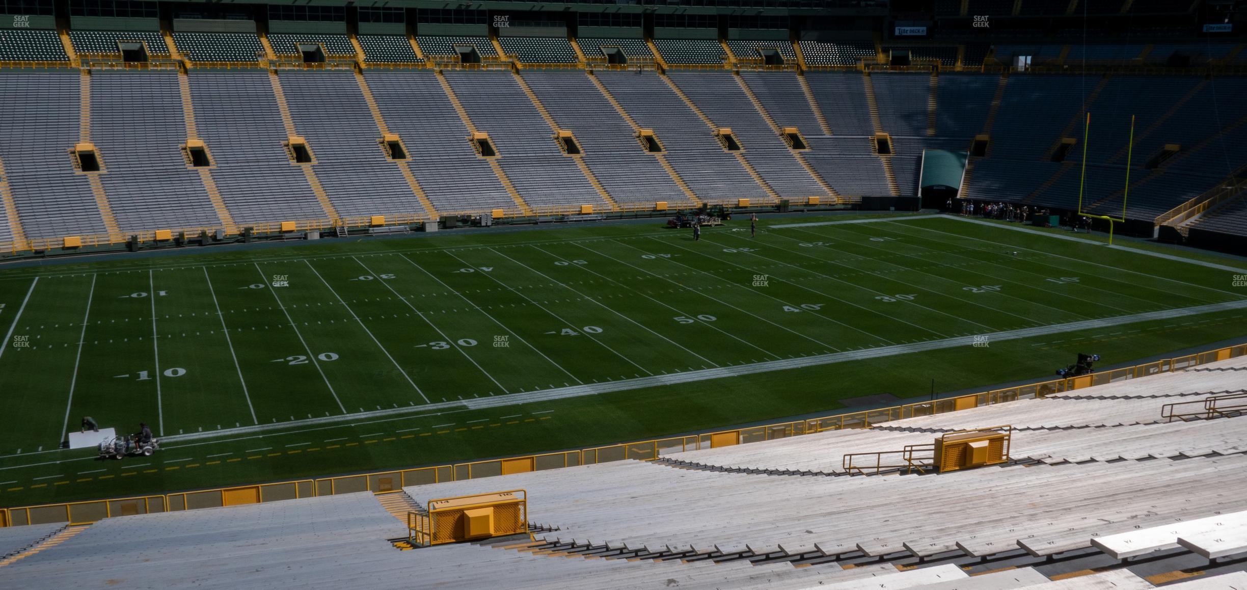 Seating view for Lambeau Field Section 114