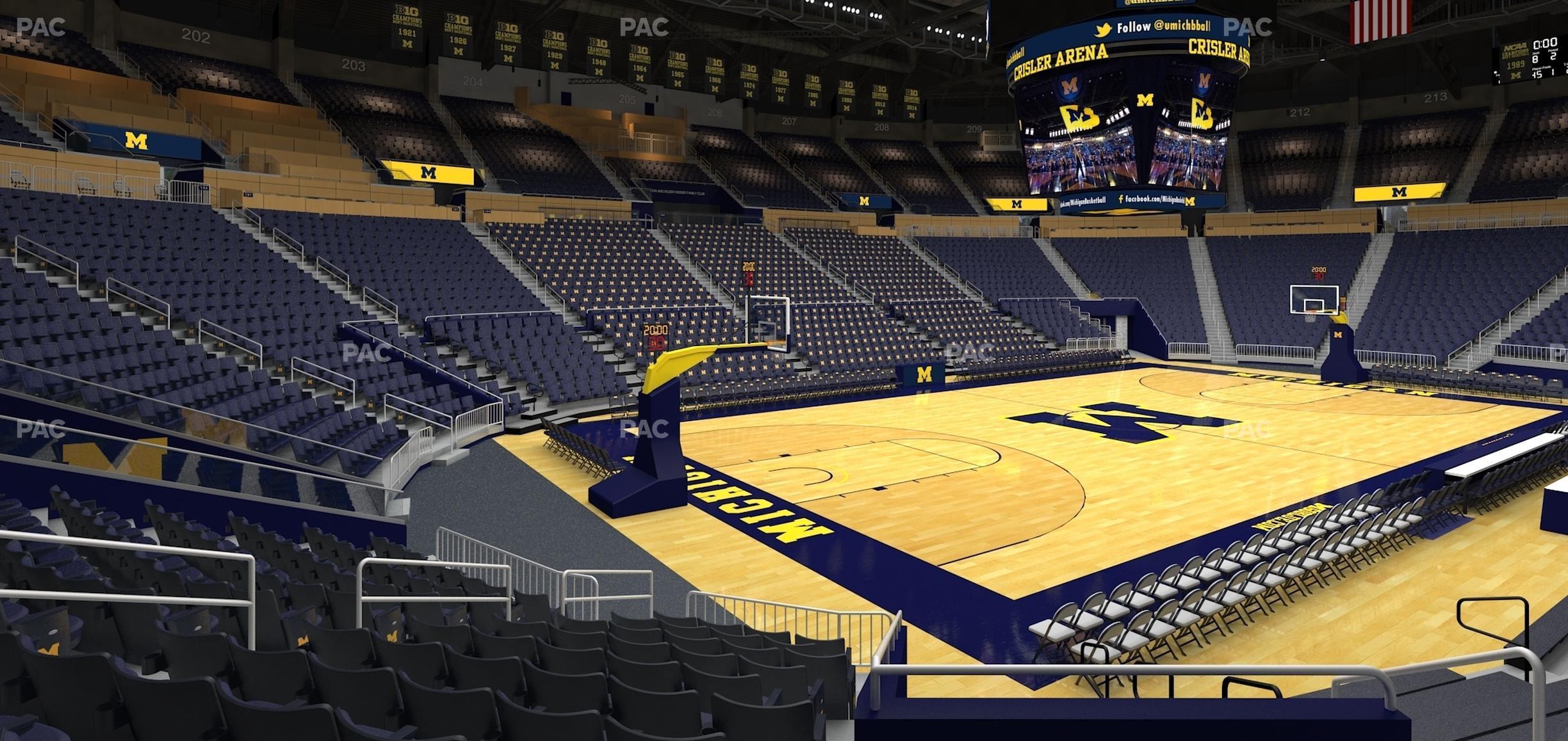 Seating view for Crisler Center Section 128