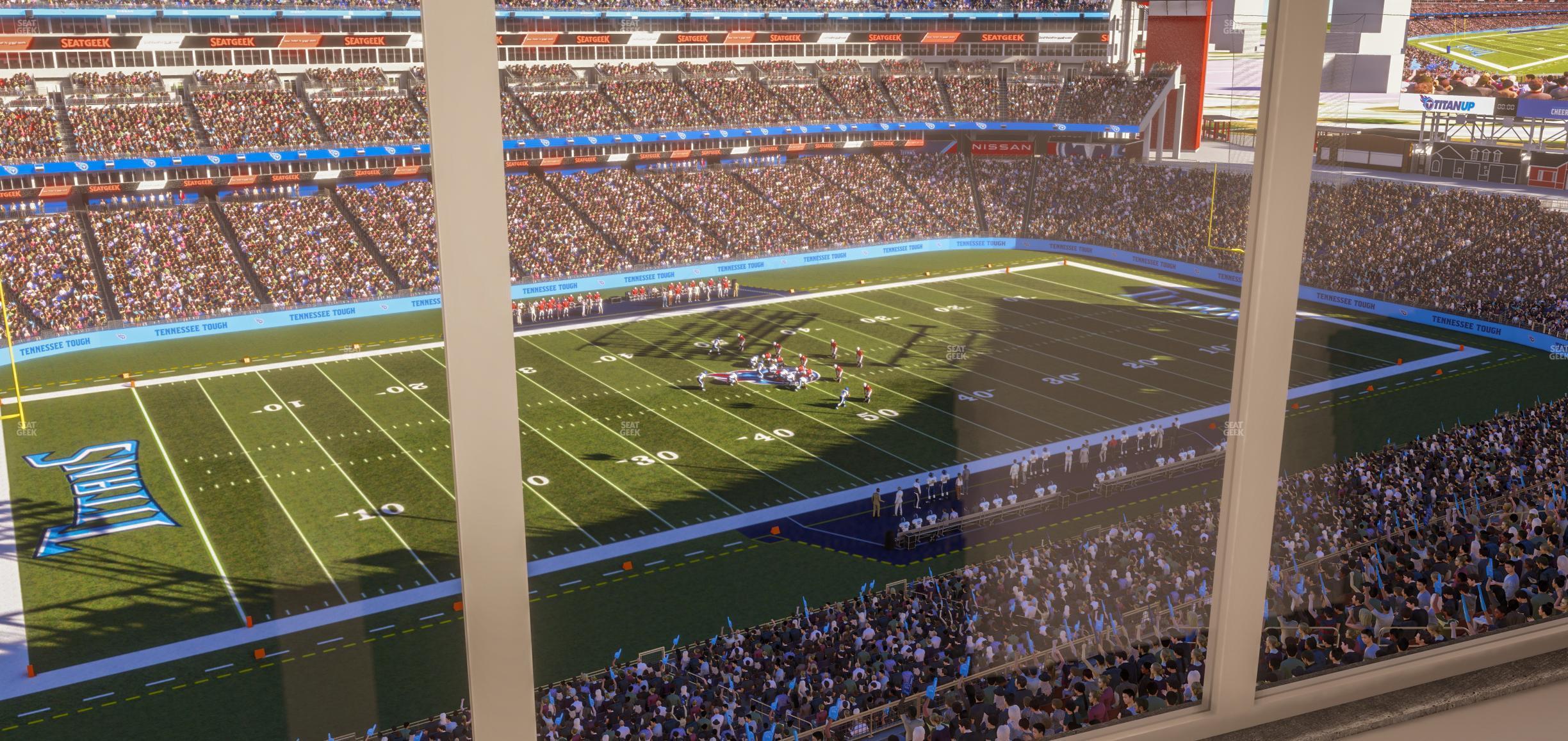 Seating view for Nissan Stadium Section Suite 682 W