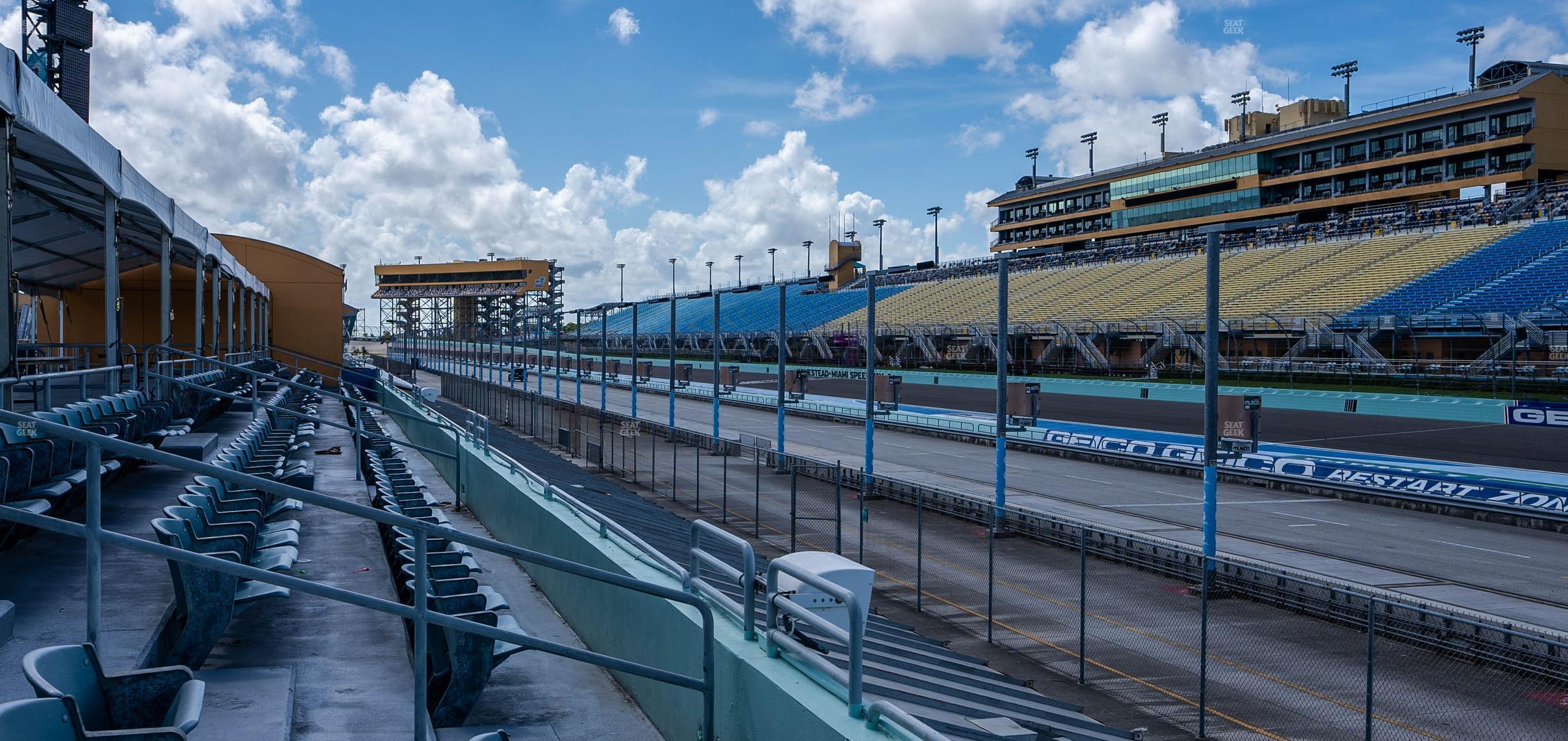 Seating view for Homestead-Miami Speedway Section Pit Road Cabana 27