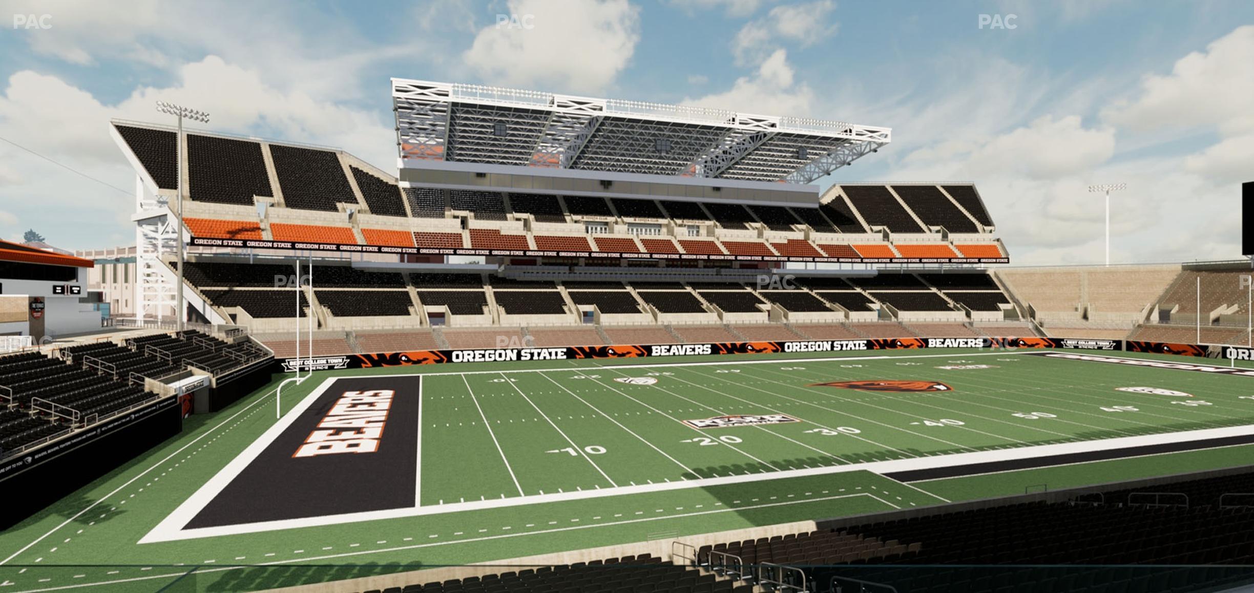 Seating view for Reser Stadium Section West Loge 22