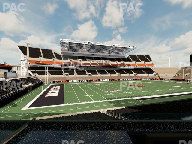 Seating view for Reser Stadium Section West Loge 22