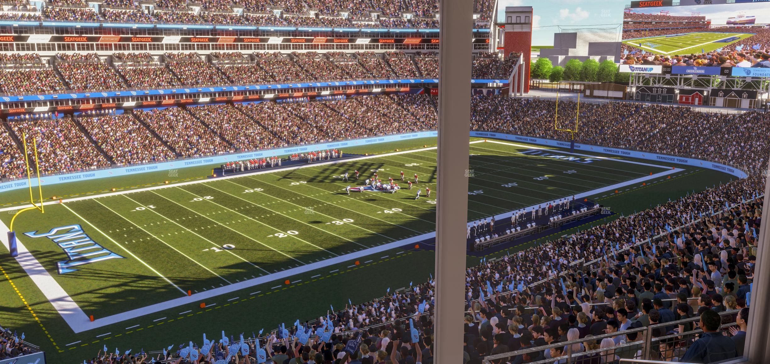 Seating view for Nissan Stadium Section Suite 585 W