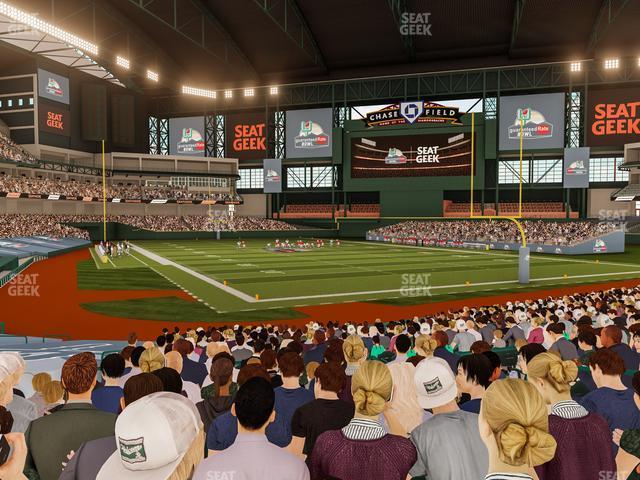 Seating view for Chase Field Section 120