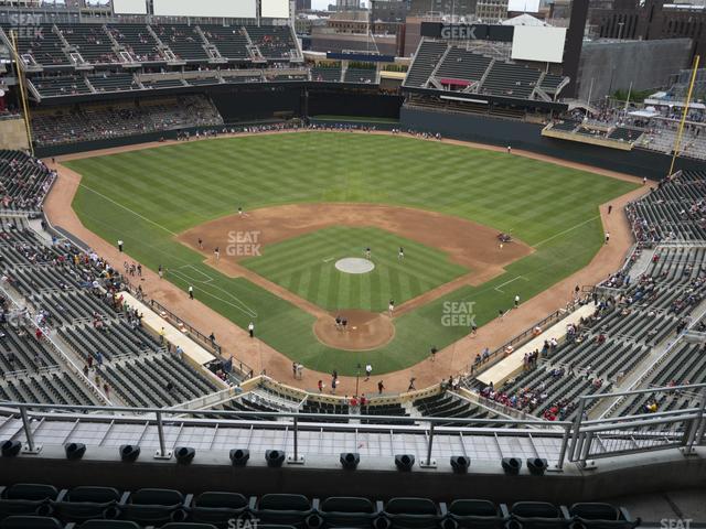 Seating view for Target Field Section 315