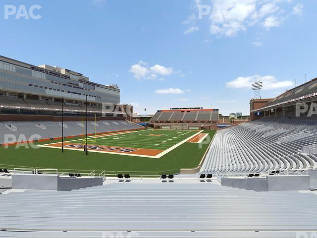 Seating view for Memorial Stadium - IL Section 113