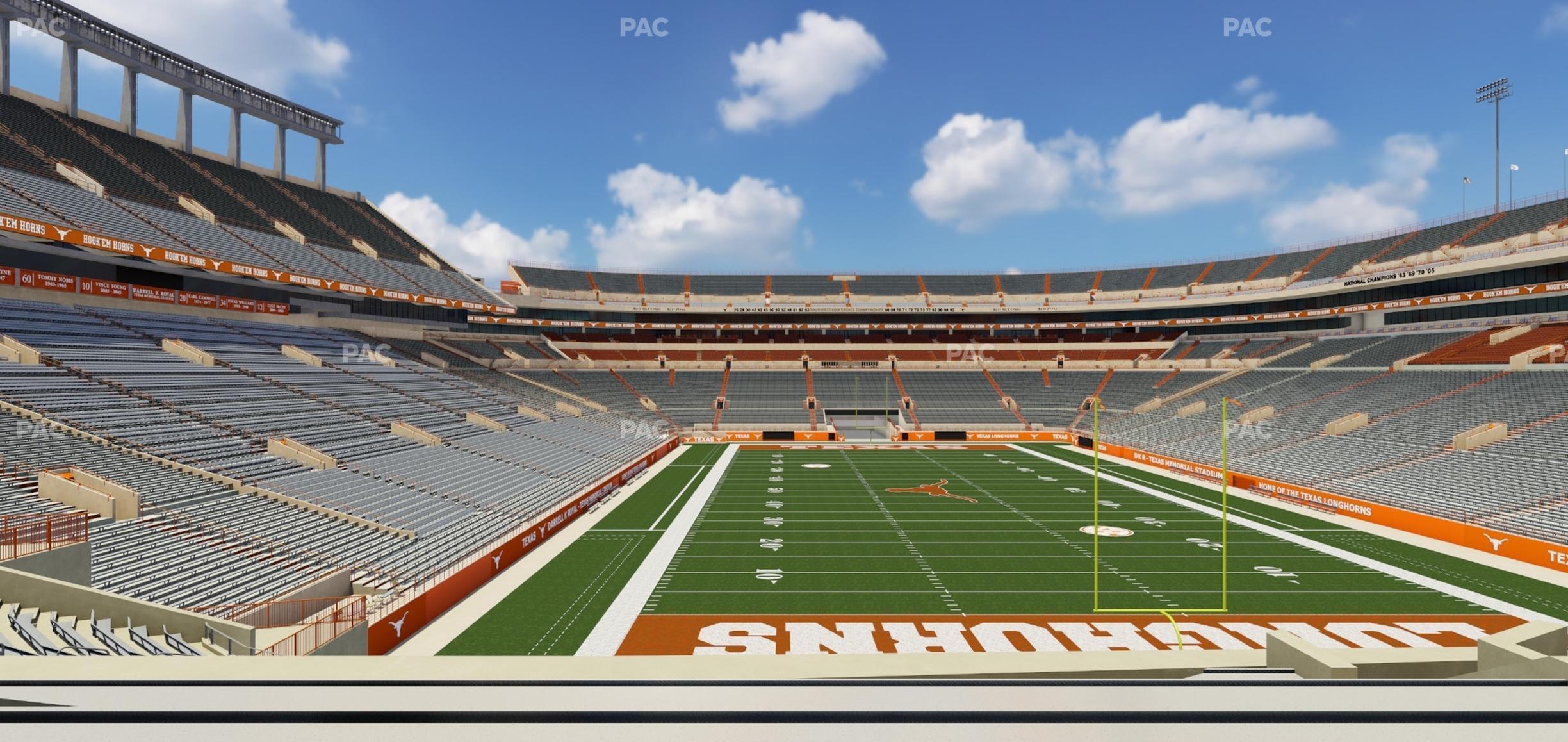 Seating view for Darrell K Royal - Texas Memorial Stadium Section 40 R