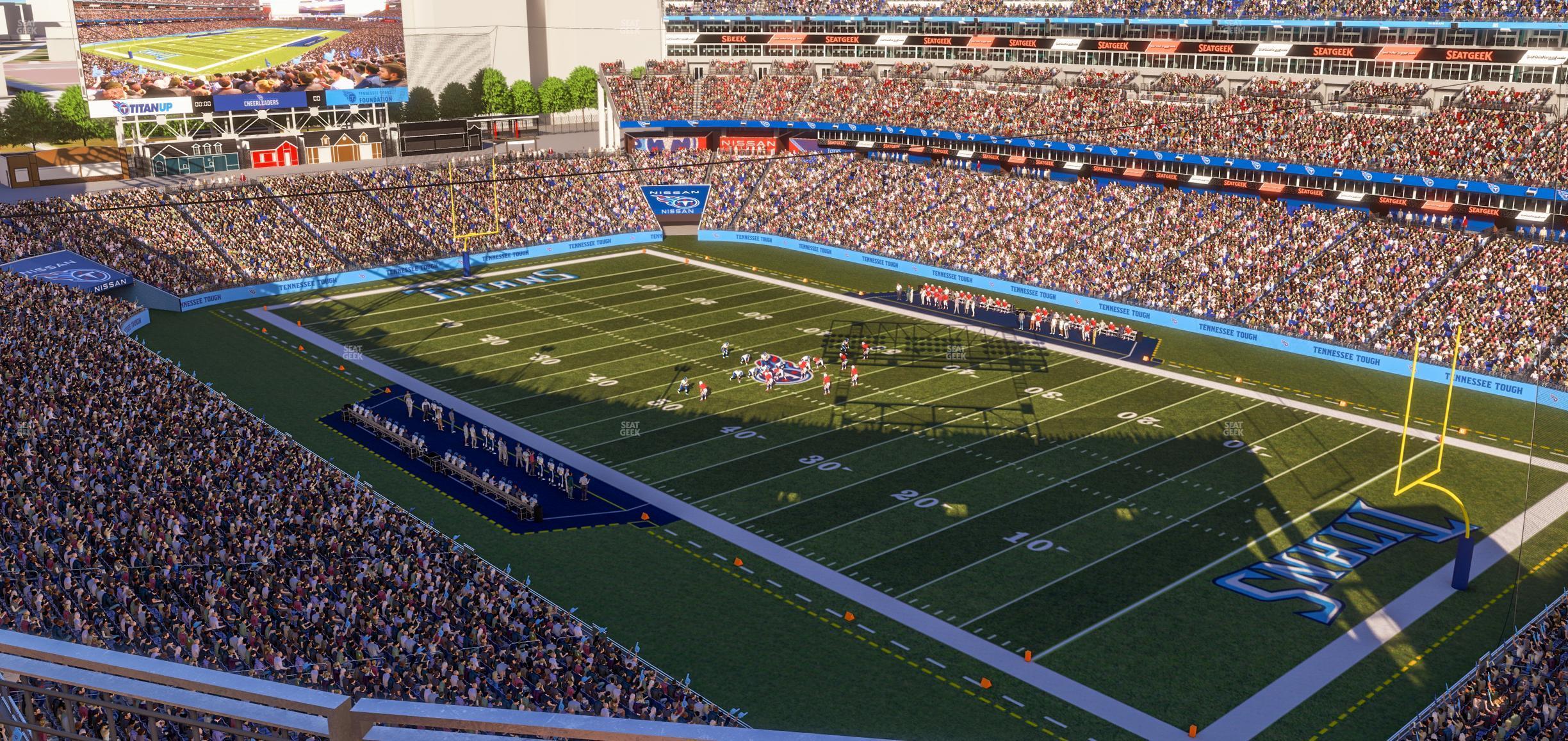 Seating view for Nissan Stadium Section Loge 328