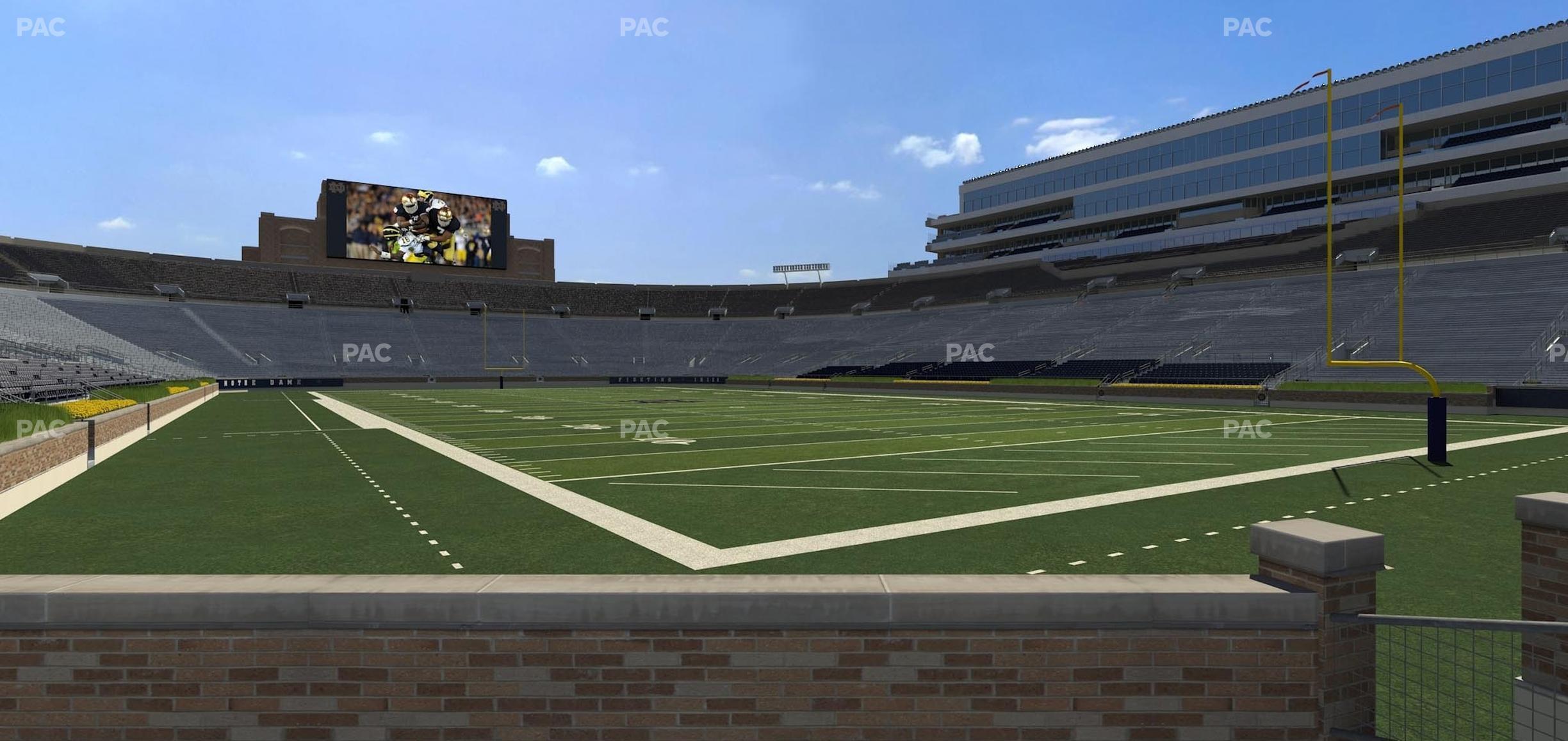 Seating view for Notre Dame Stadium Section 4