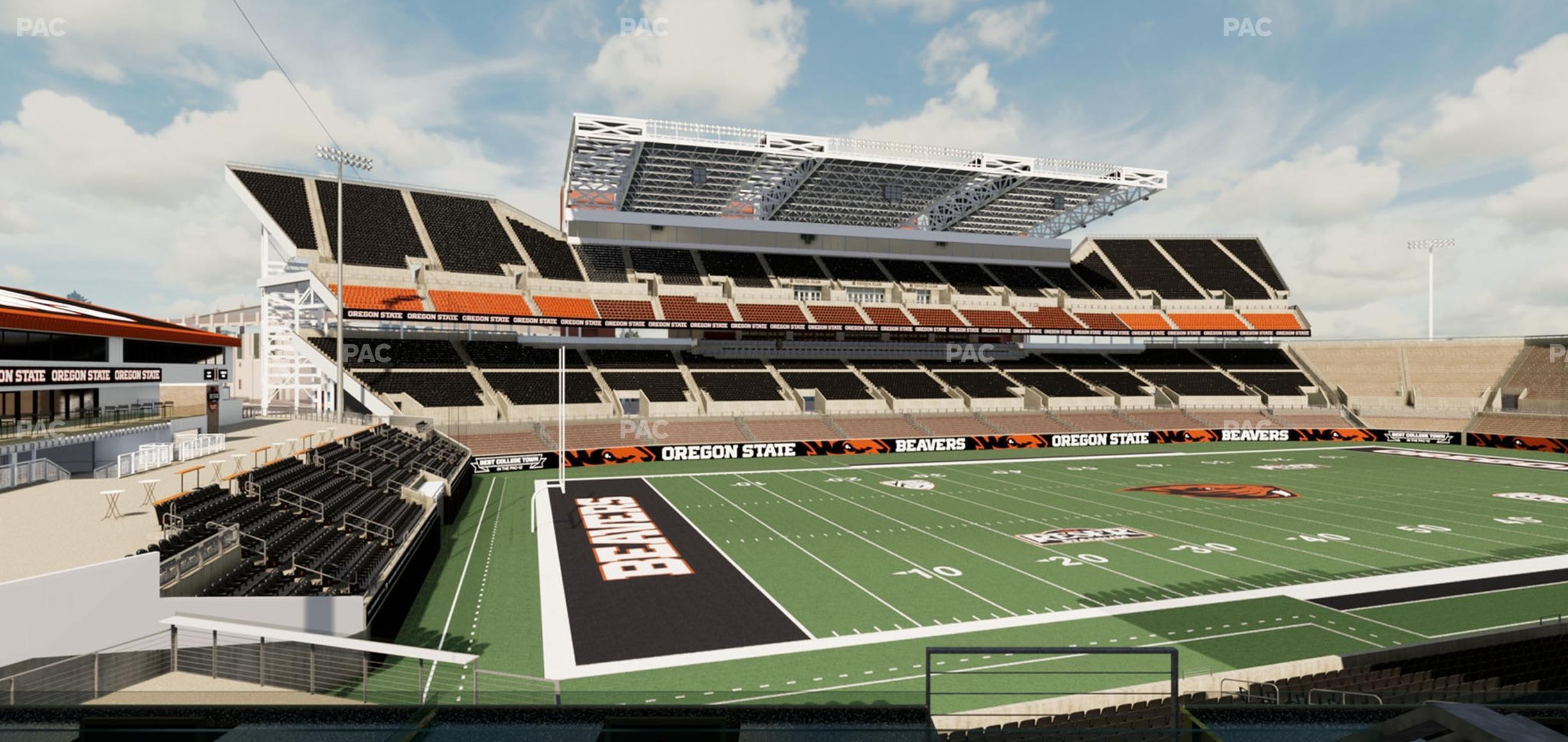 Seating view for Reser Stadium Section West Loge 35