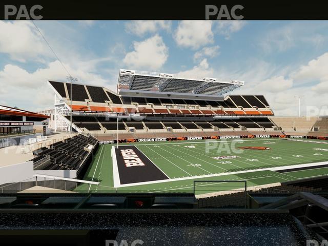 Seating view for Reser Stadium Section West Loge 35