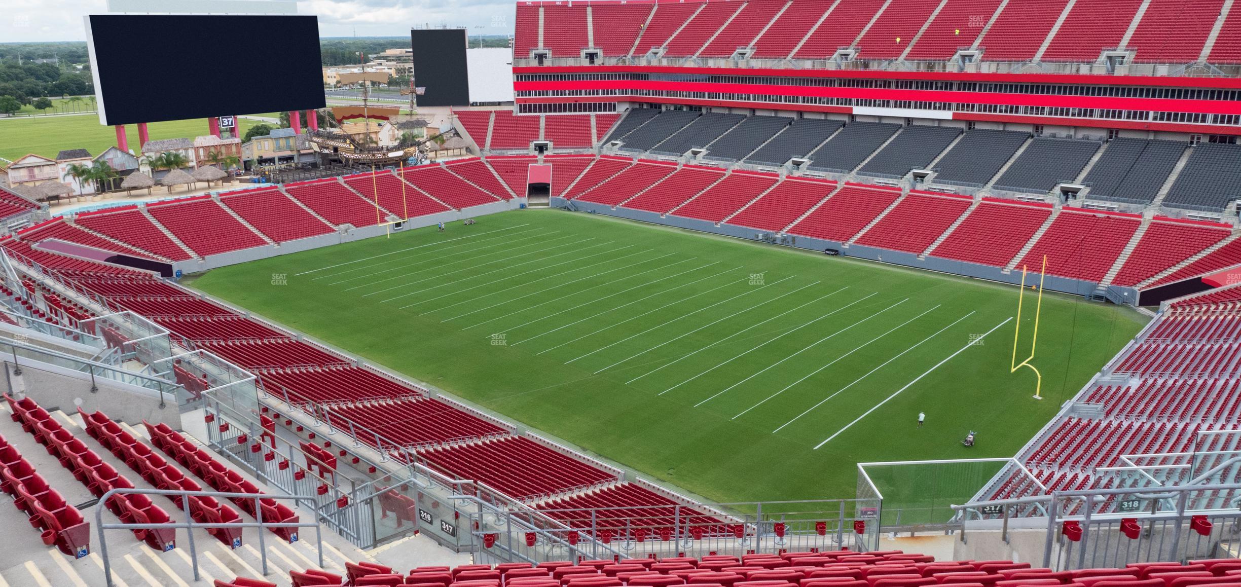 Seating view for Raymond James Stadium Section 317