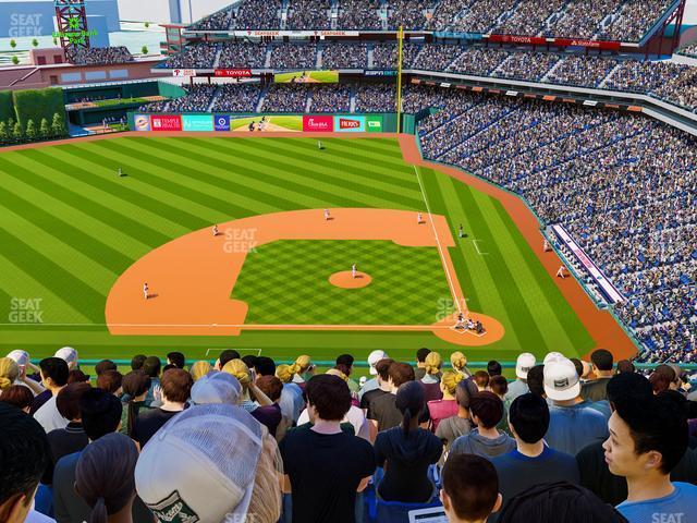 Seating view for Citizens Bank Park Section 425