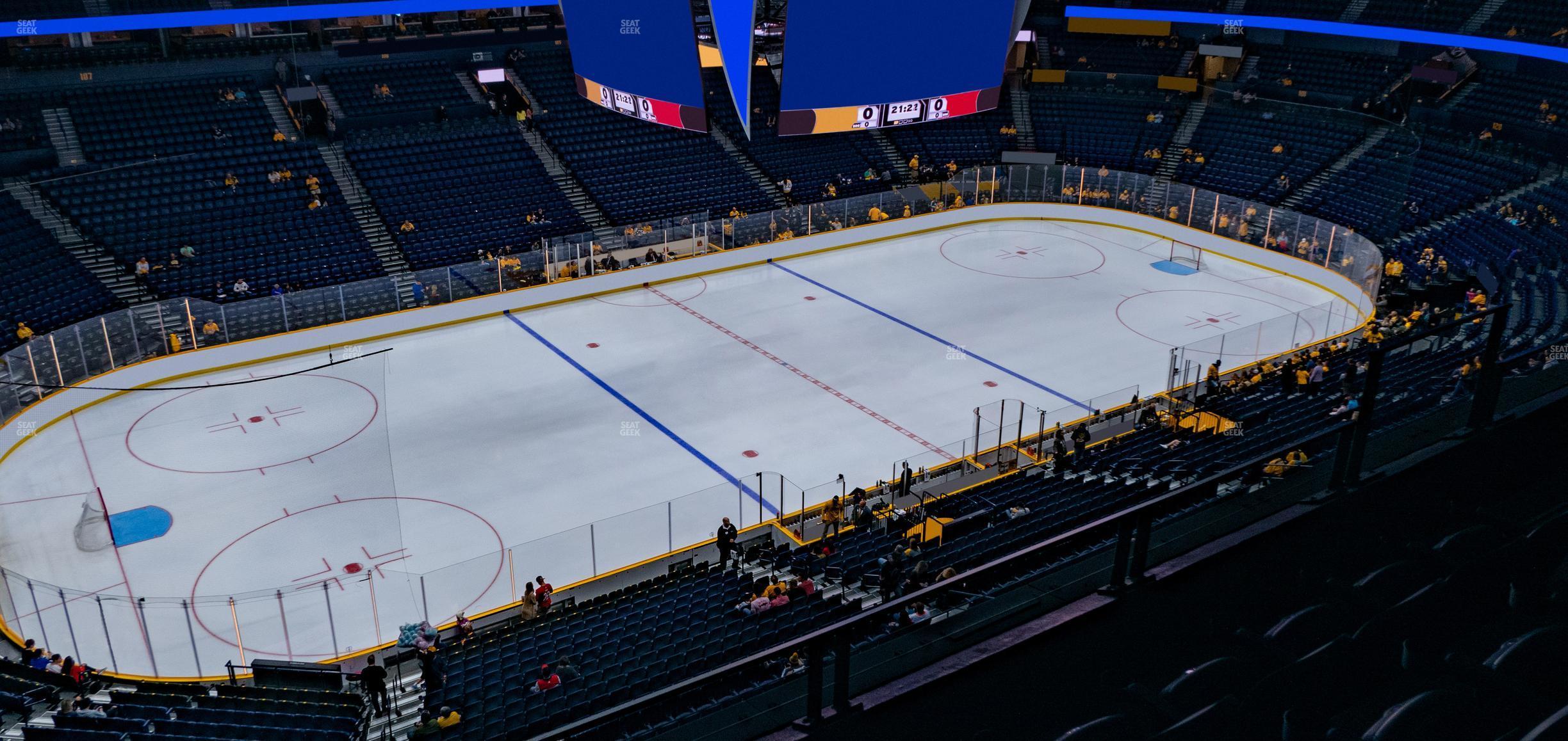 Seating view for Bridgestone Arena Section 323