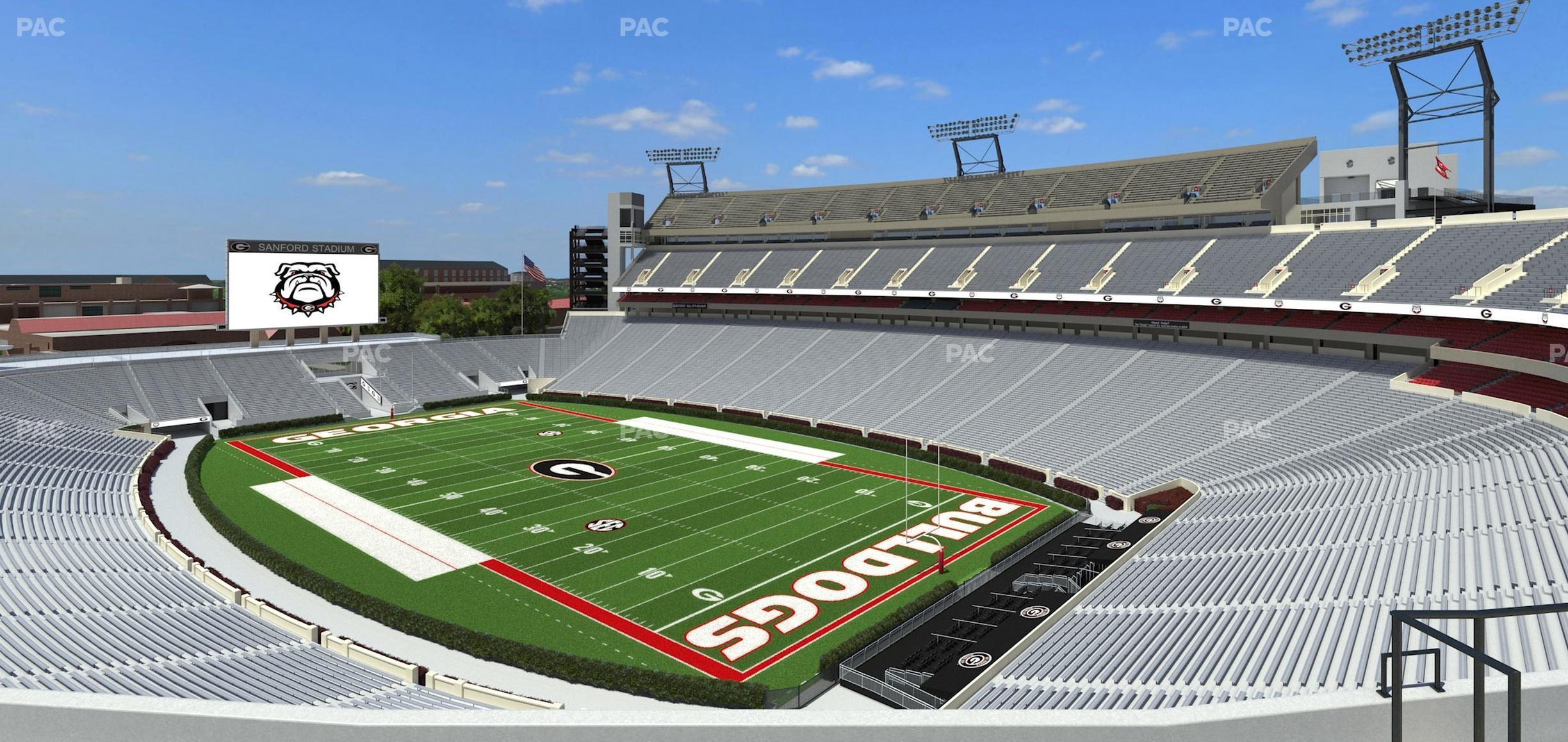 Seating view for Sanford Stadium Section 324