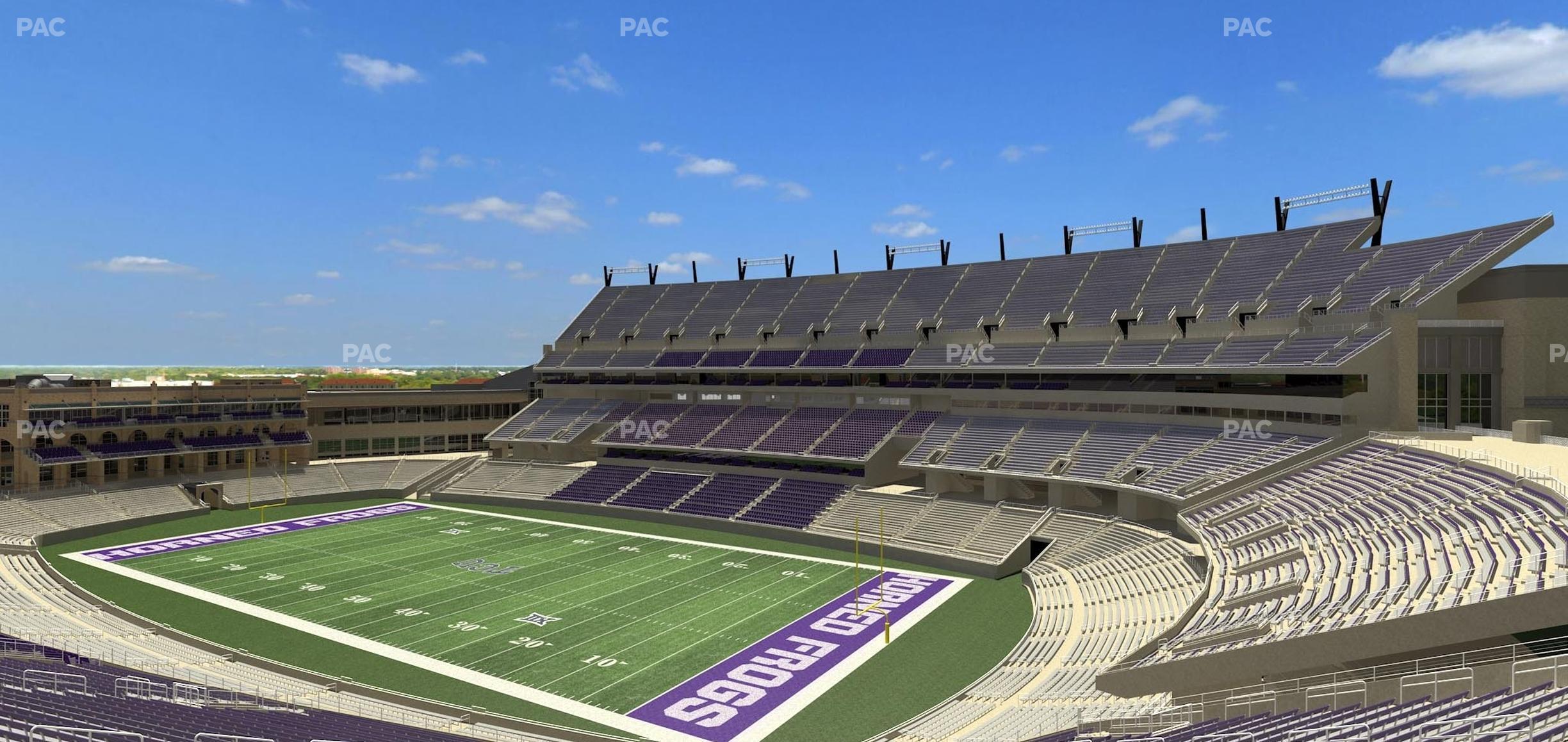 Seating view for Amon G. Carter Stadium Section 228