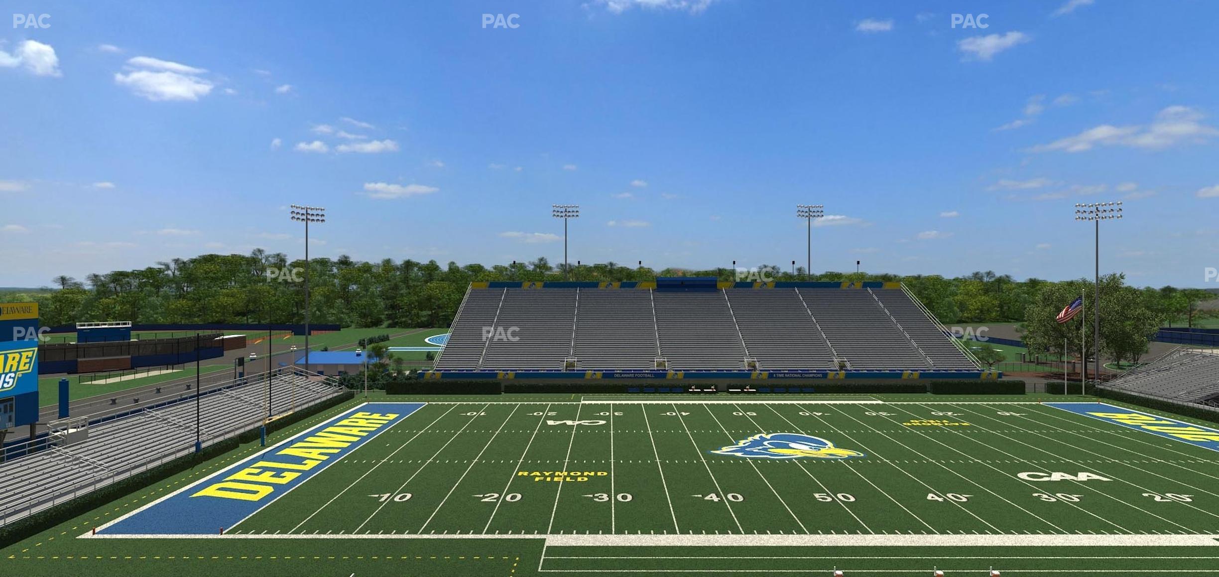 Seating view for Delaware Stadium Section E