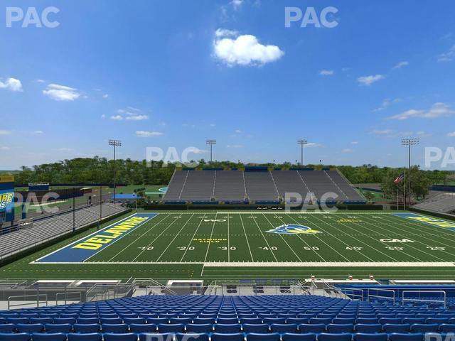 Seating view for Delaware Stadium Section E