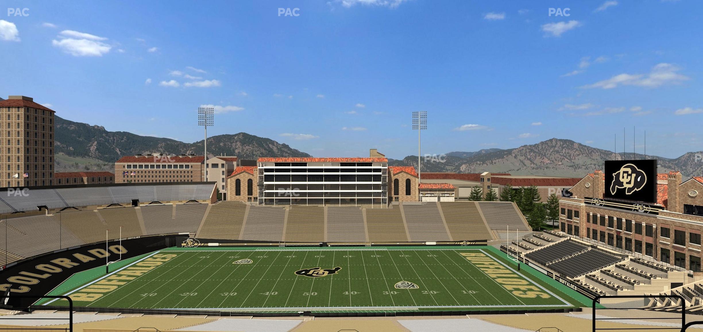 Seating view for Folsom Field Section 571