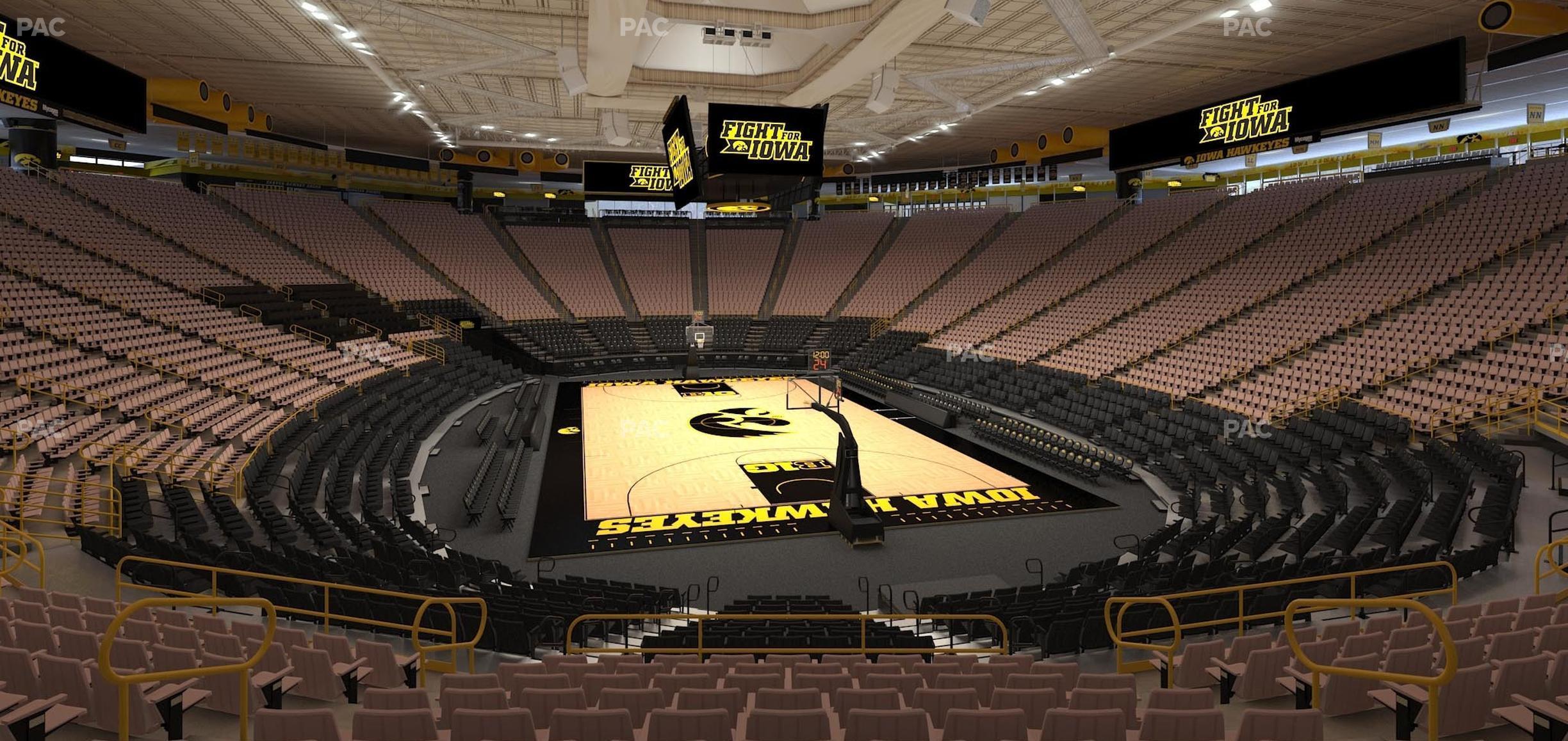 Seating view for Carver-Hawkeye Arena Section G