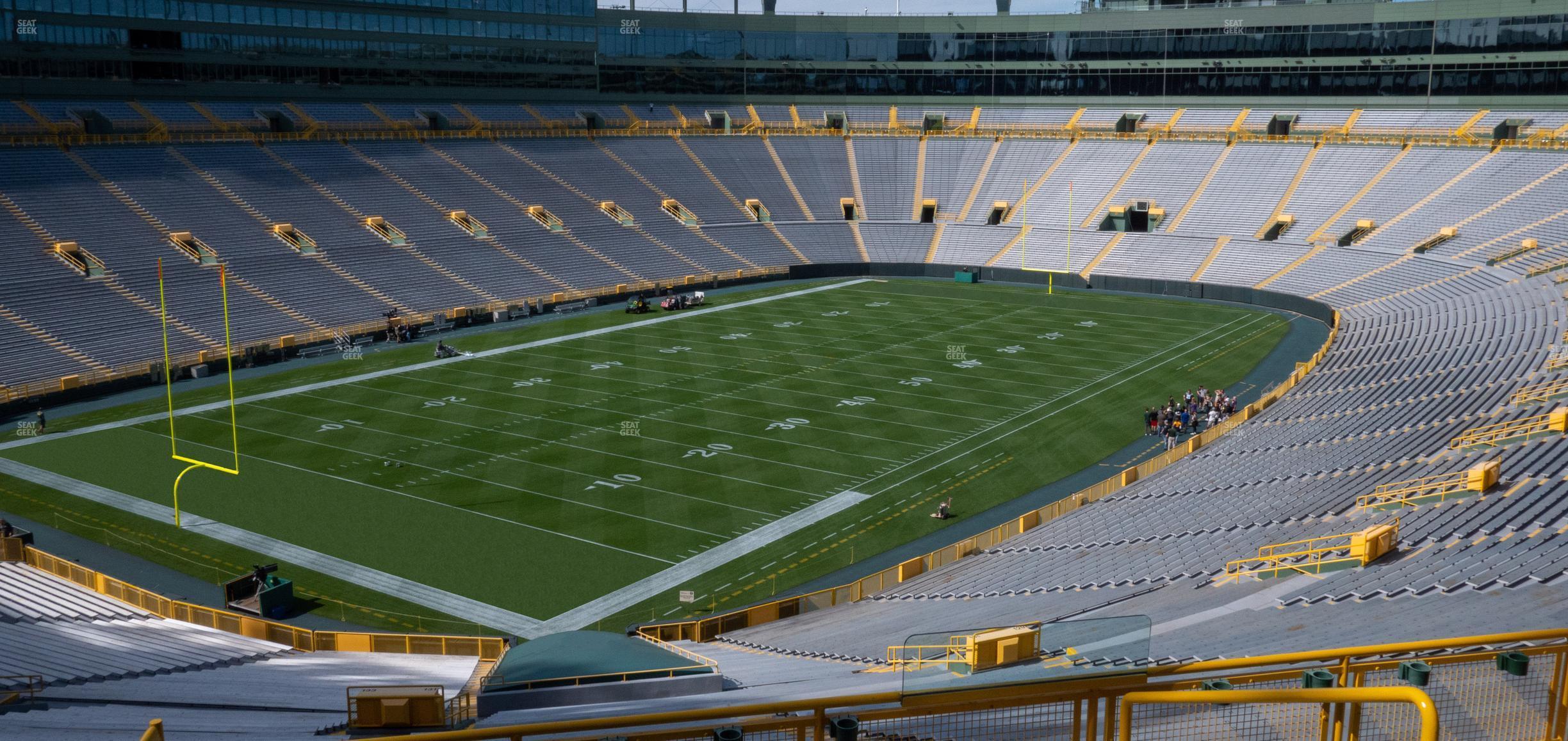 Seating view for Lambeau Field Section 435