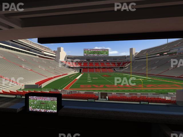 Seating view for Razorback Stadium Section Loge 55