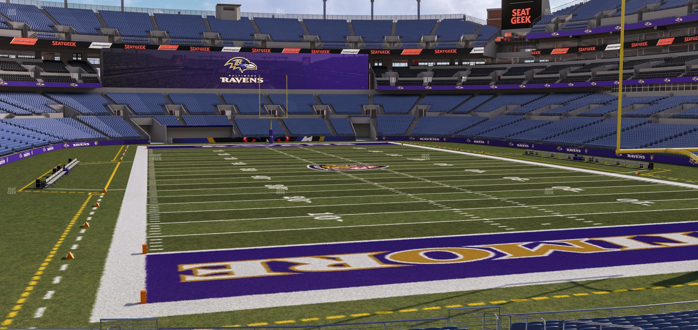 Seating view for M&T Bank Stadium Section 142