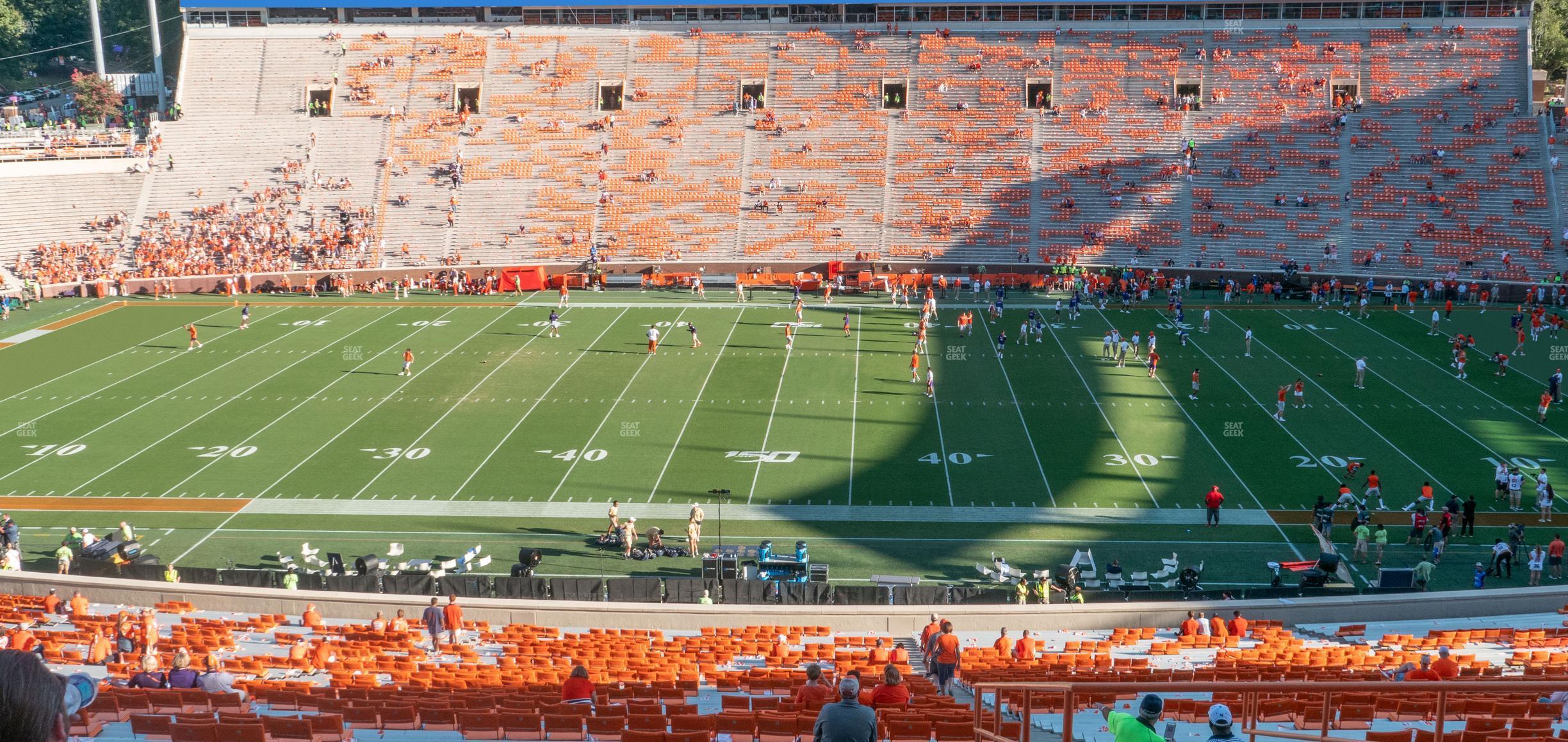 Seating view for Clemson Memorial Stadium Section Up