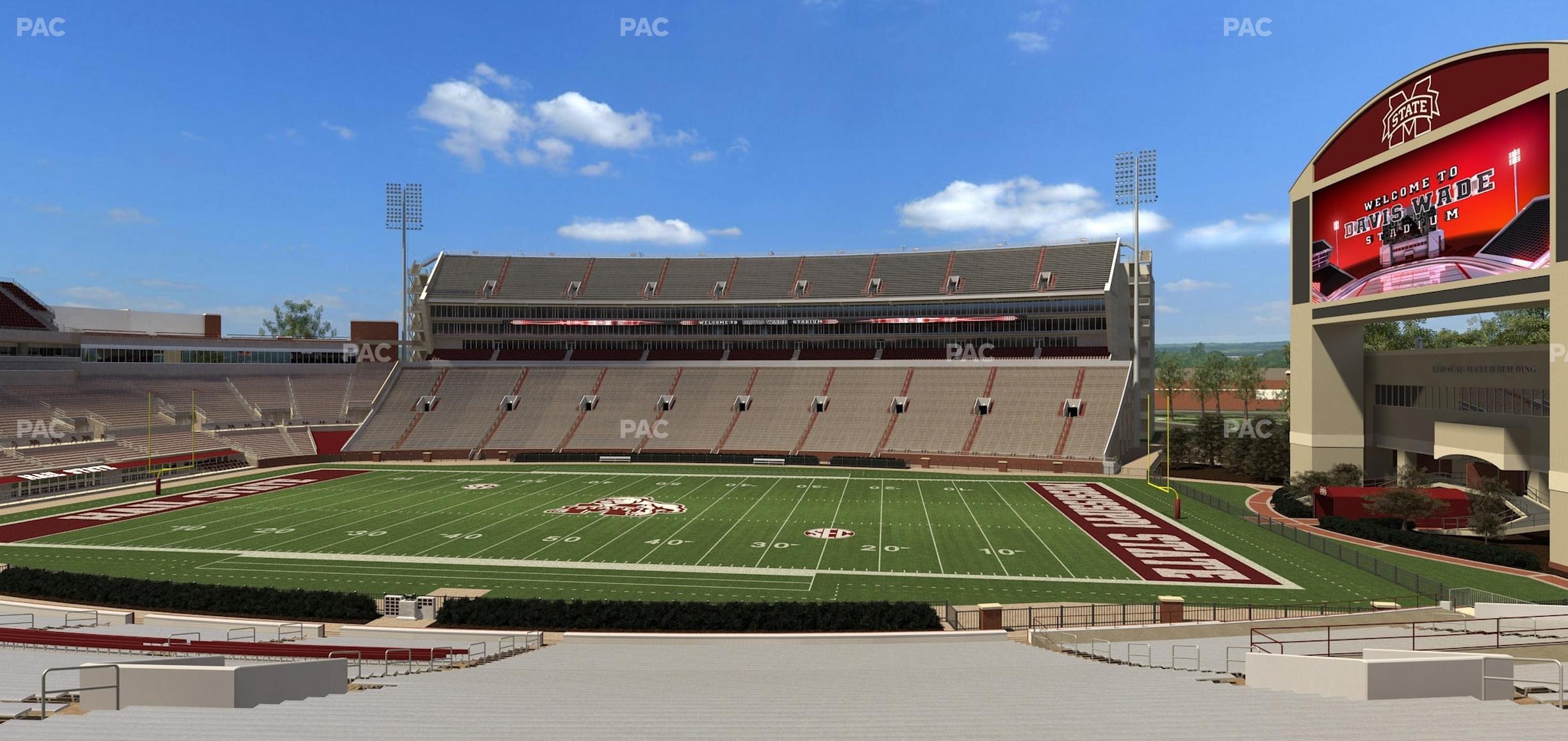 Seating view for Davis Wade Stadium Section 3