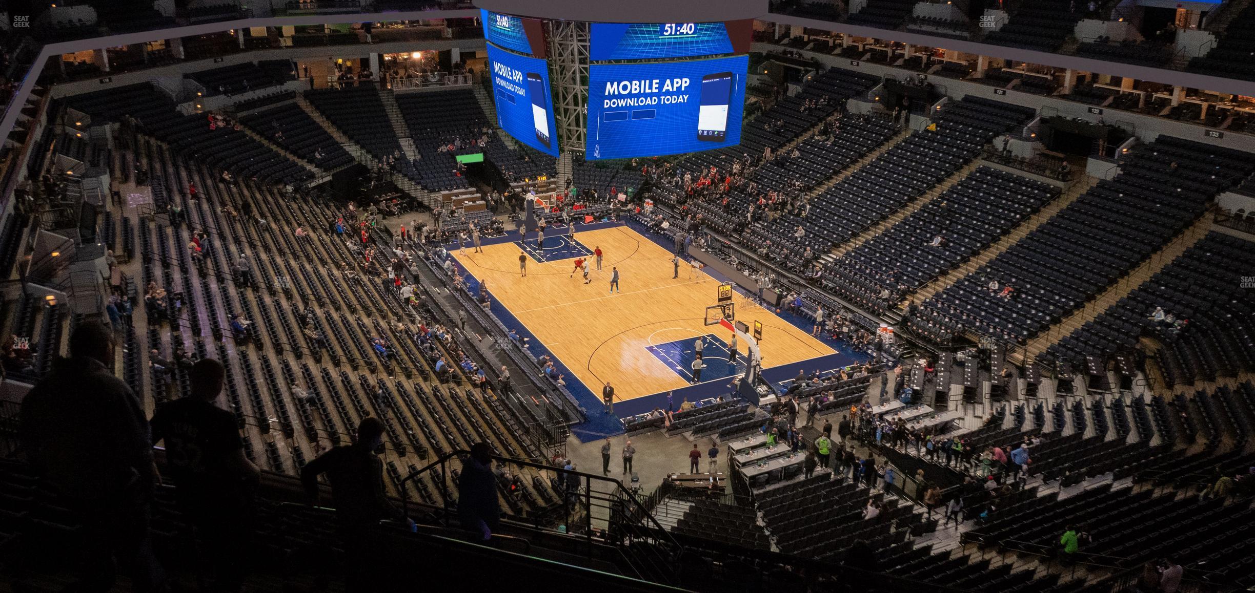 Seating view for Target Center Section 204