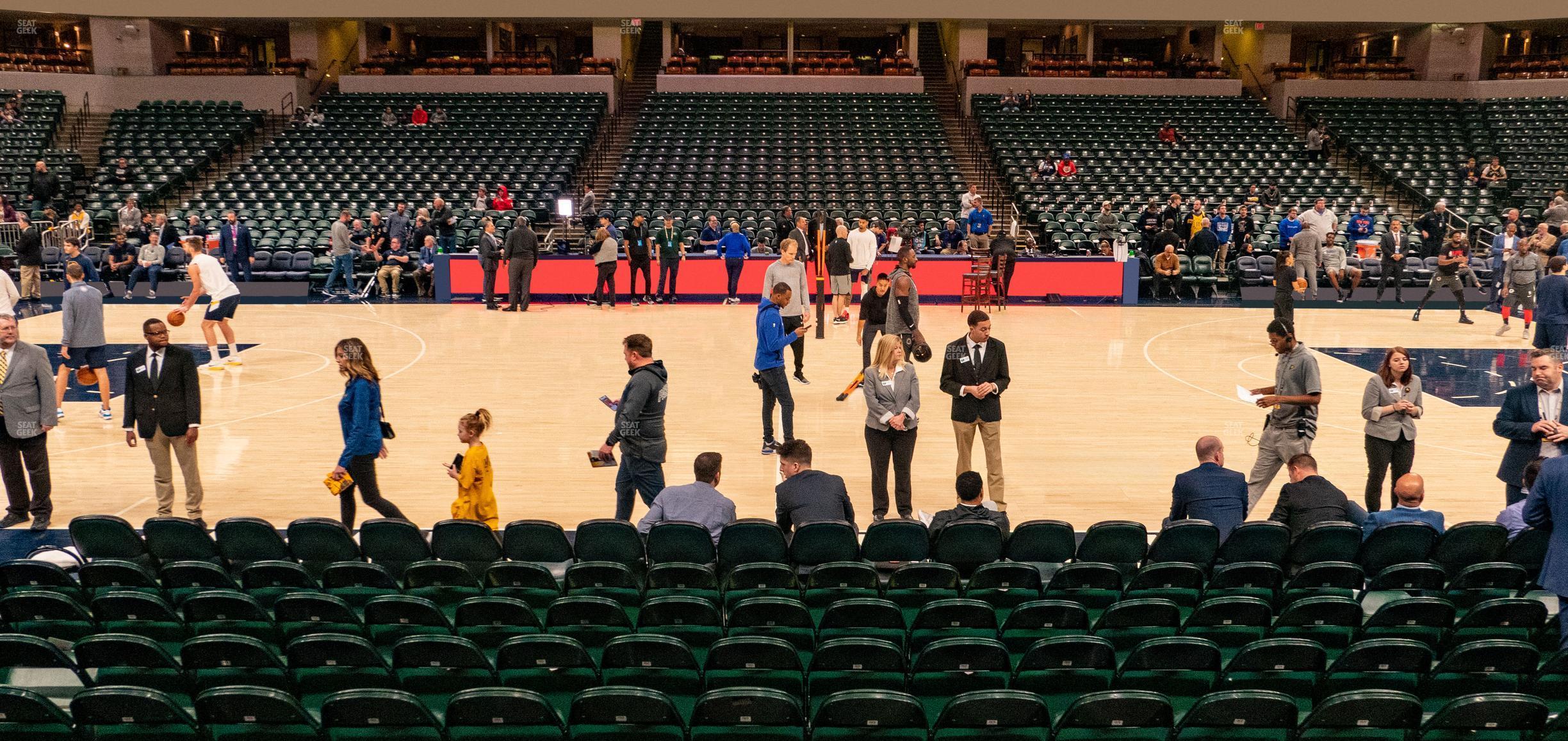 Seating view for Gainbridge Fieldhouse Section 16