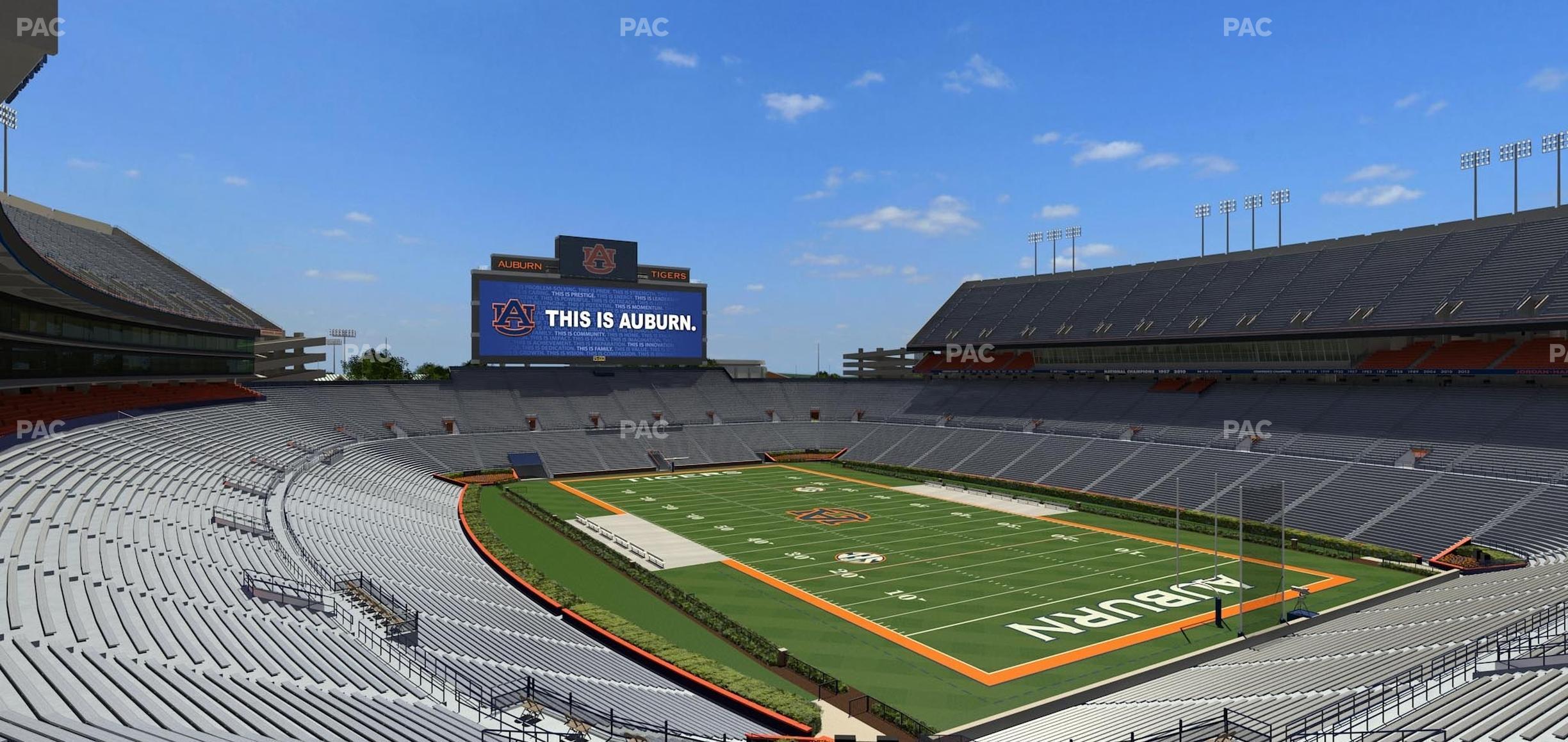 Seating view for Jordan-Hare Stadium Section 36