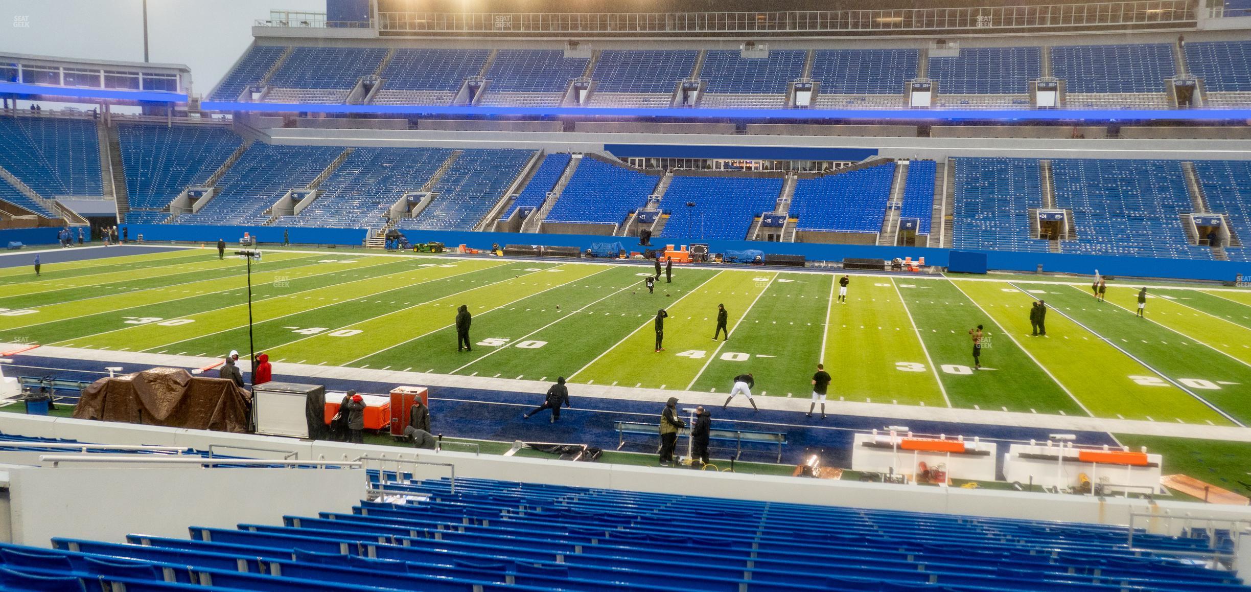 Seating view for Kroger Field Section 7