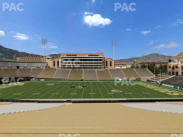 Seating view for Folsom Field Section 118