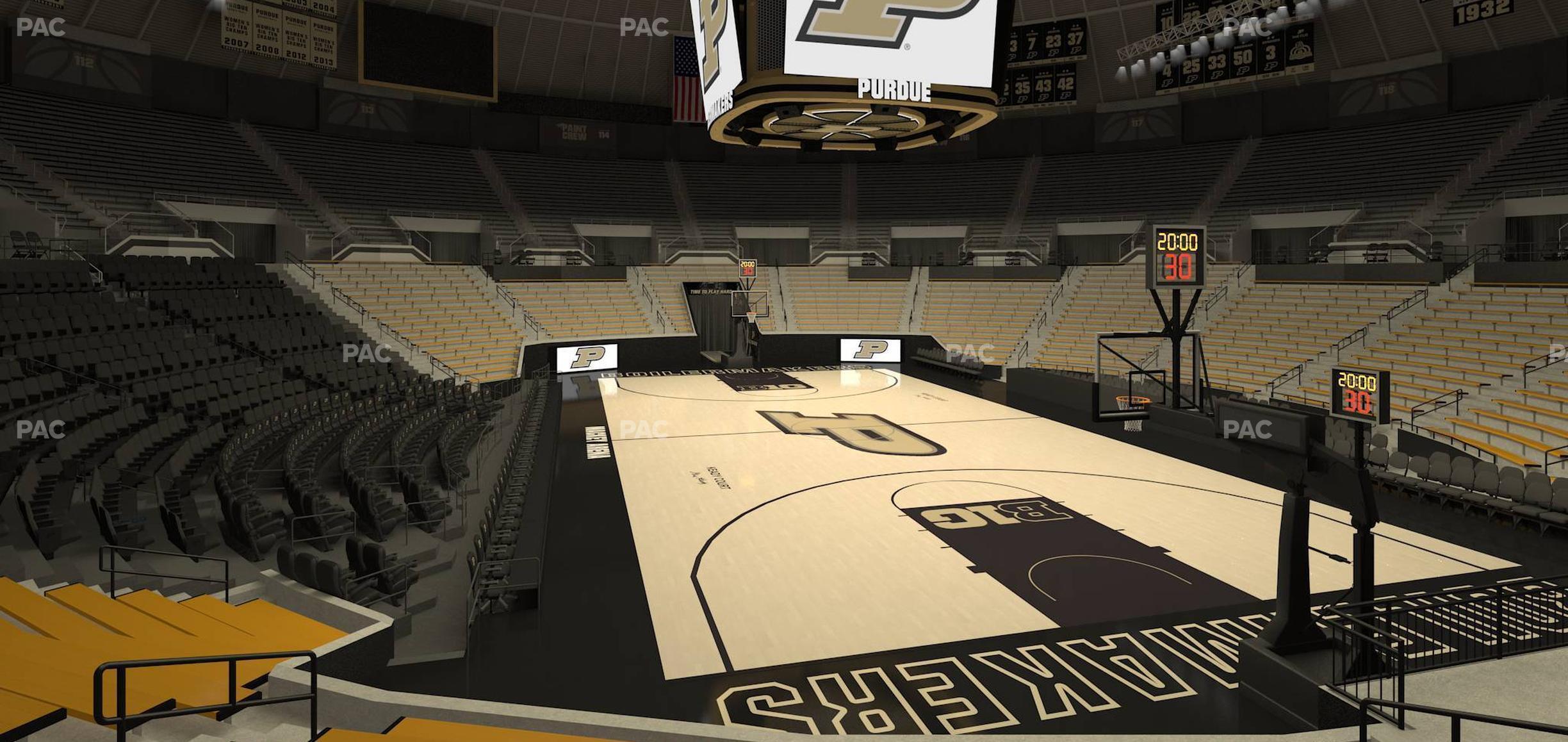 Seating view for Mackey Arena Section Lower 6