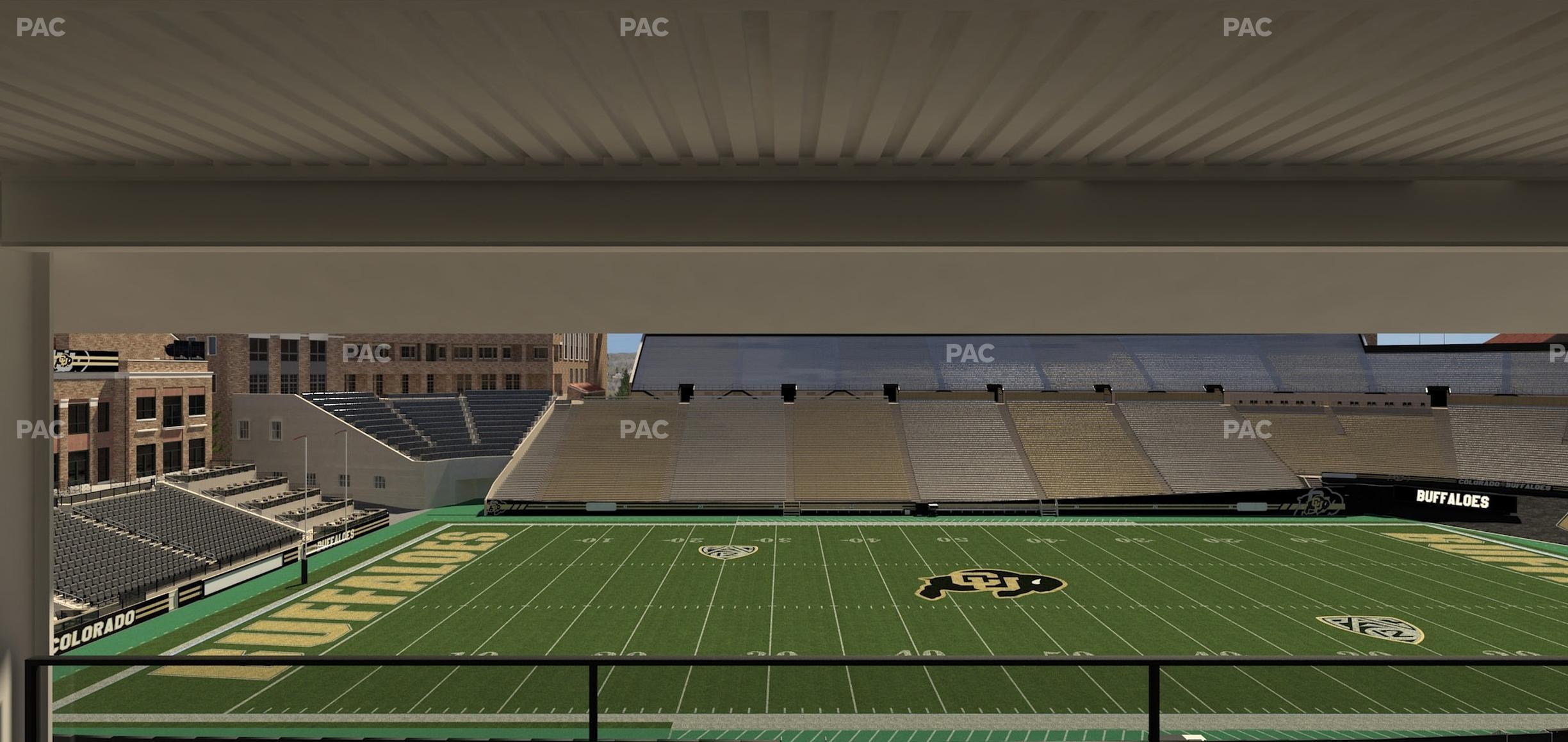 Seating view for Folsom Field Section 301